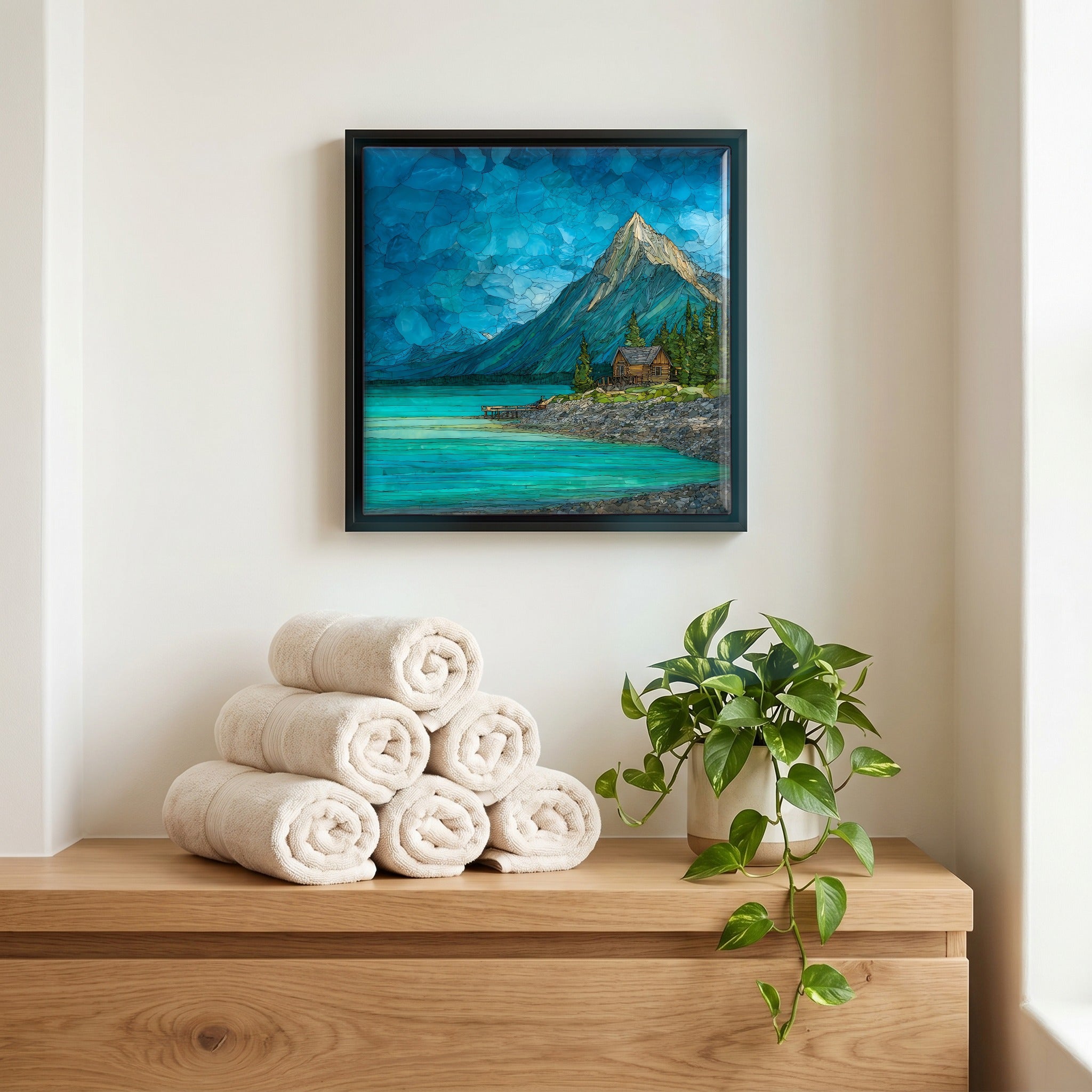 A quiet corner of the bath.