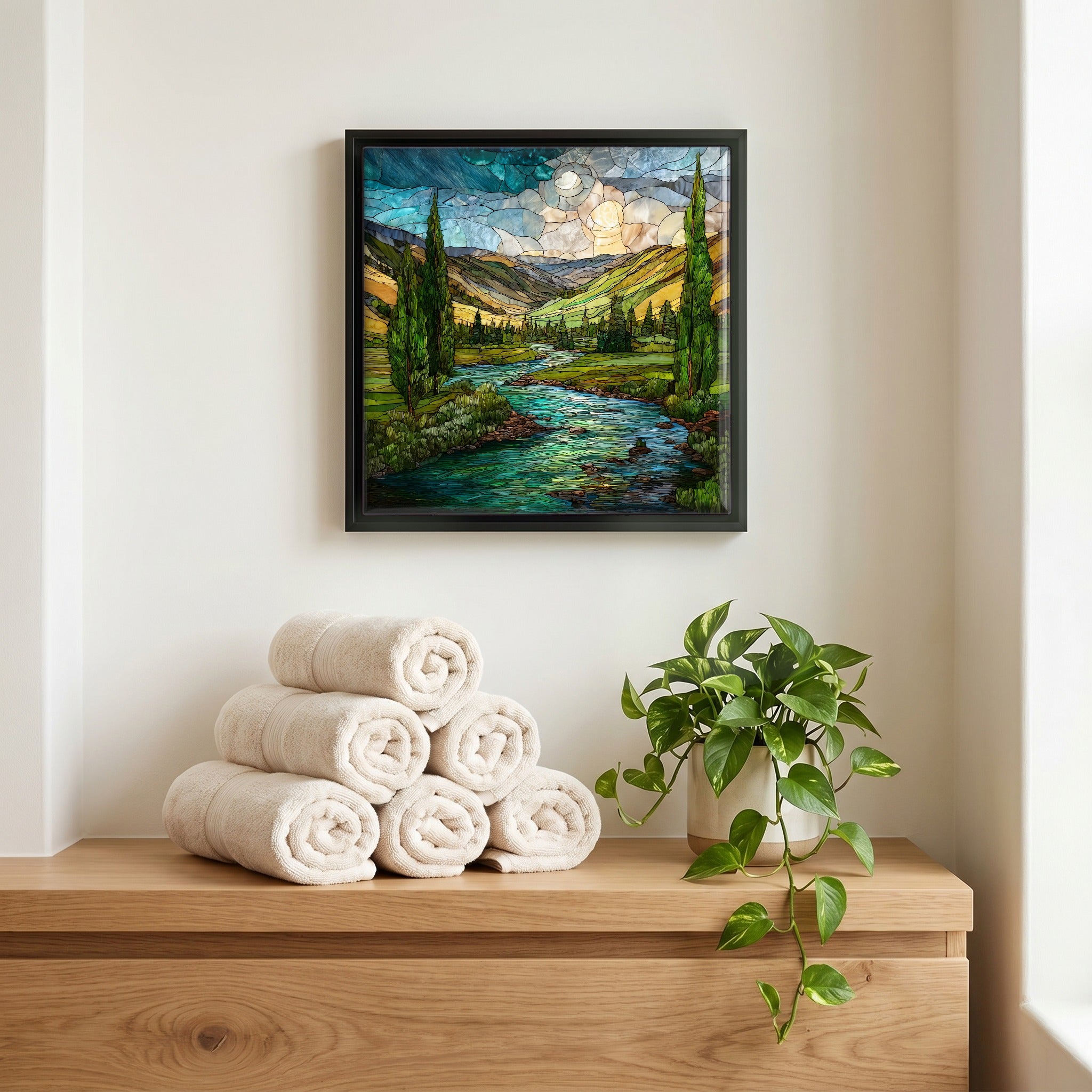 A quiet corner of the bath.