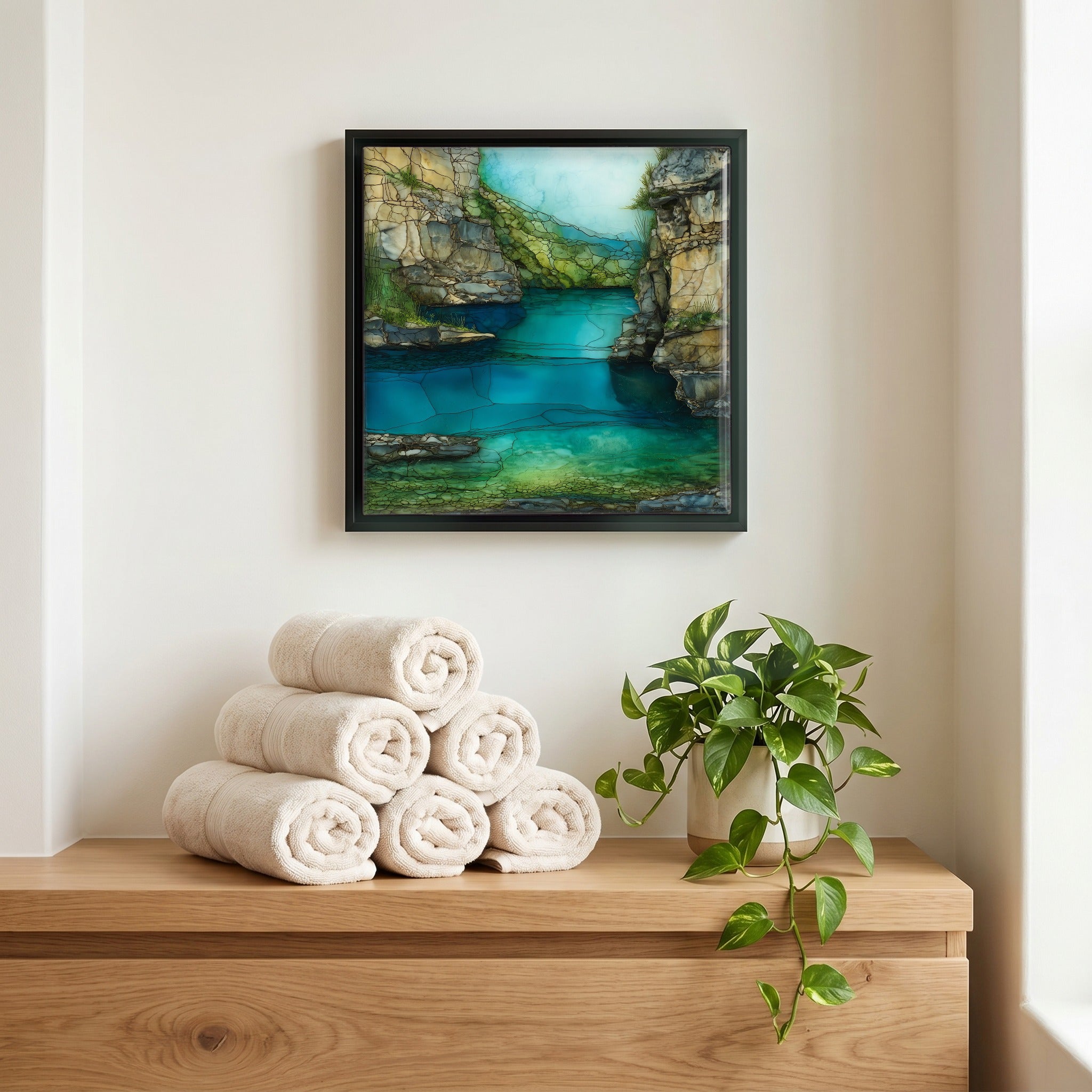 A quiet corner of the bath.