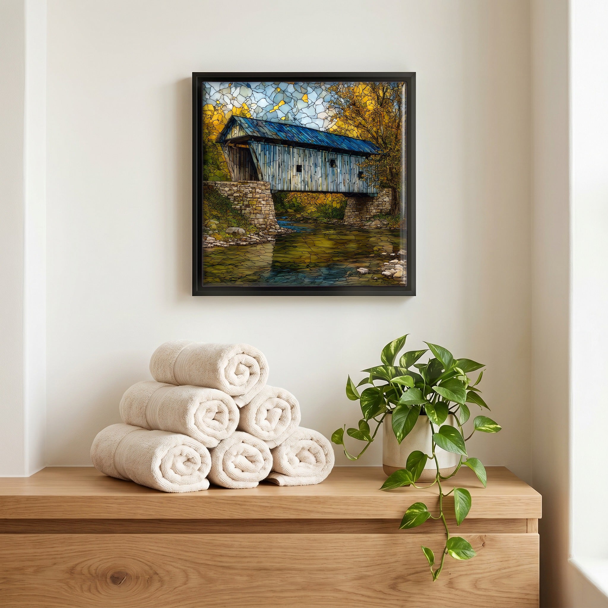 A quiet corner of the bath.
