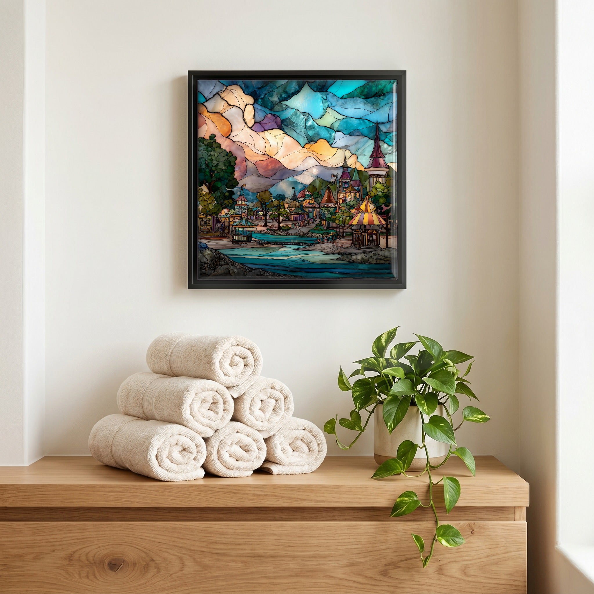 A quiet corner of the bath.