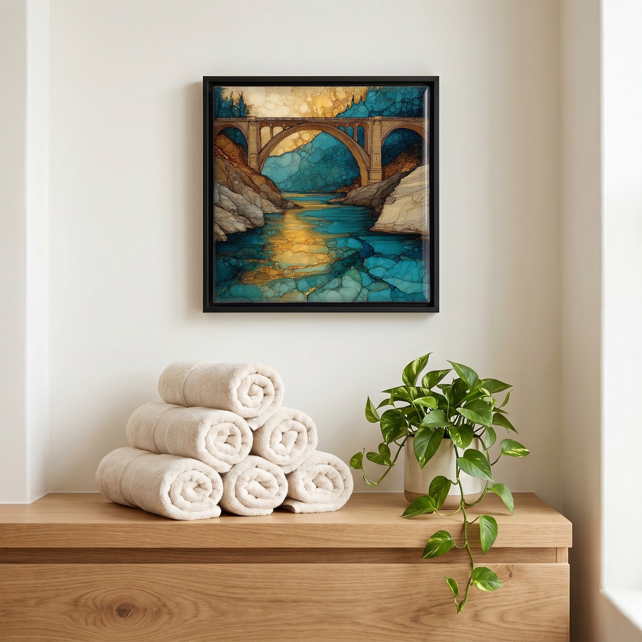 A quiet corner of the bath.