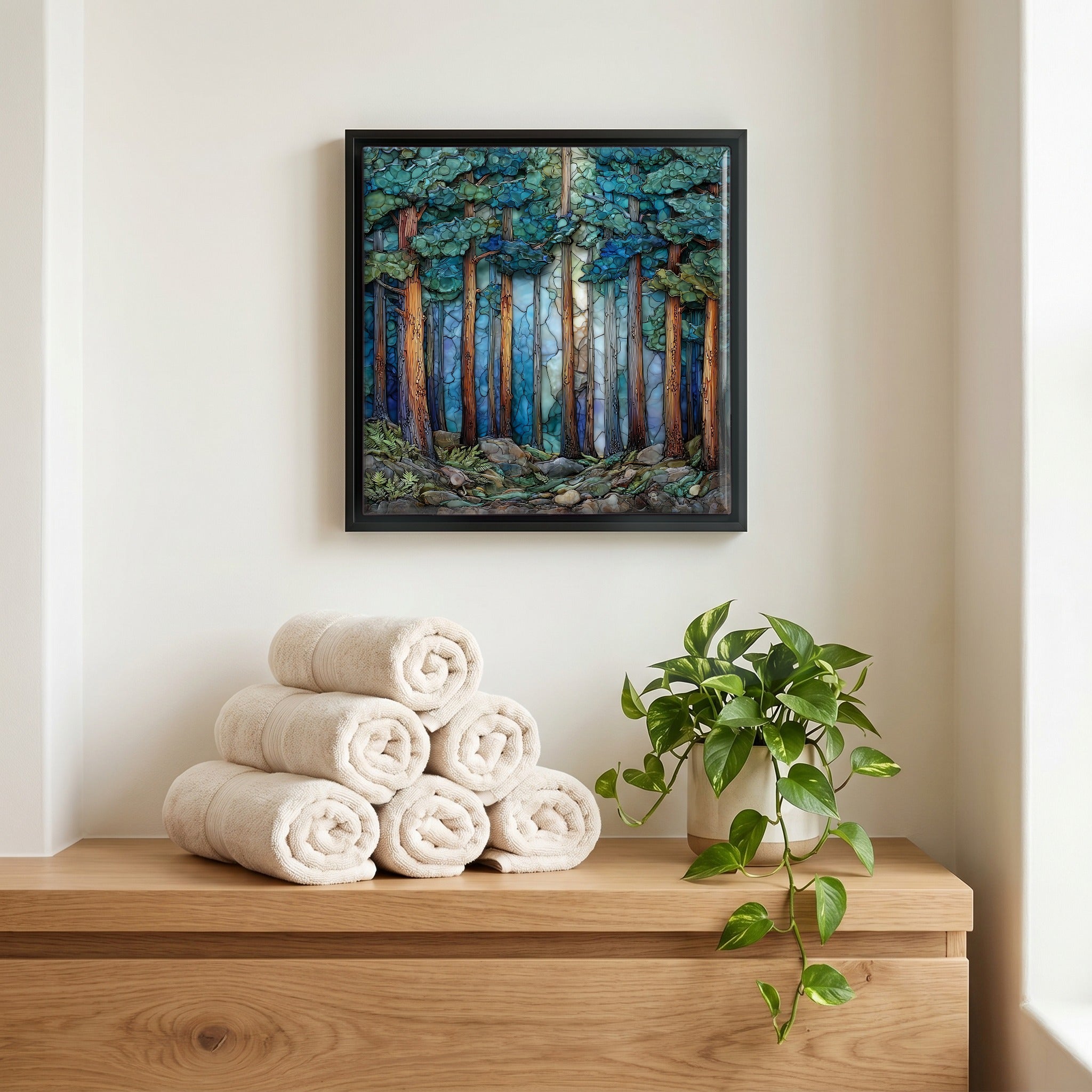 A quiet corner of the bath.