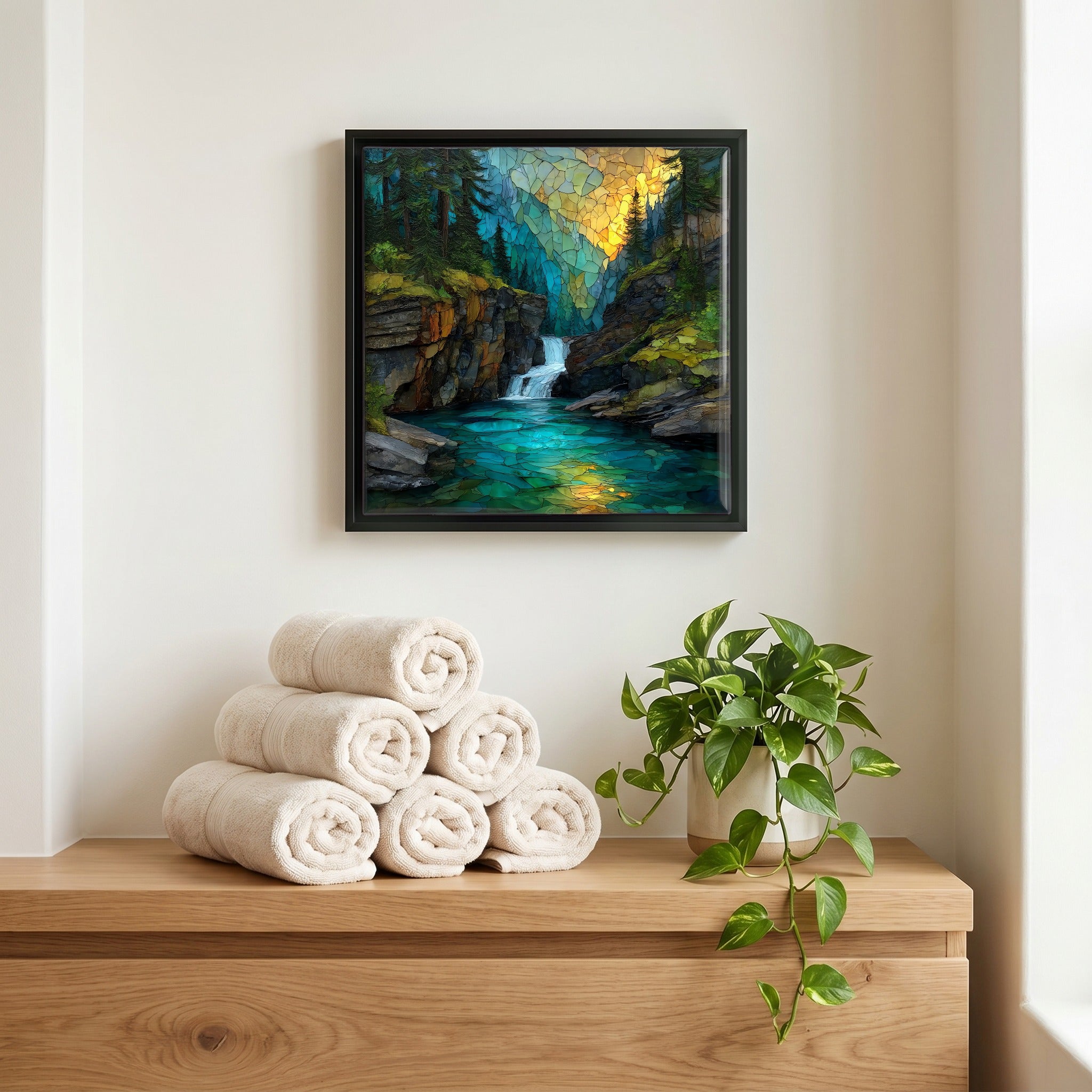 A quiet corner of the bath.