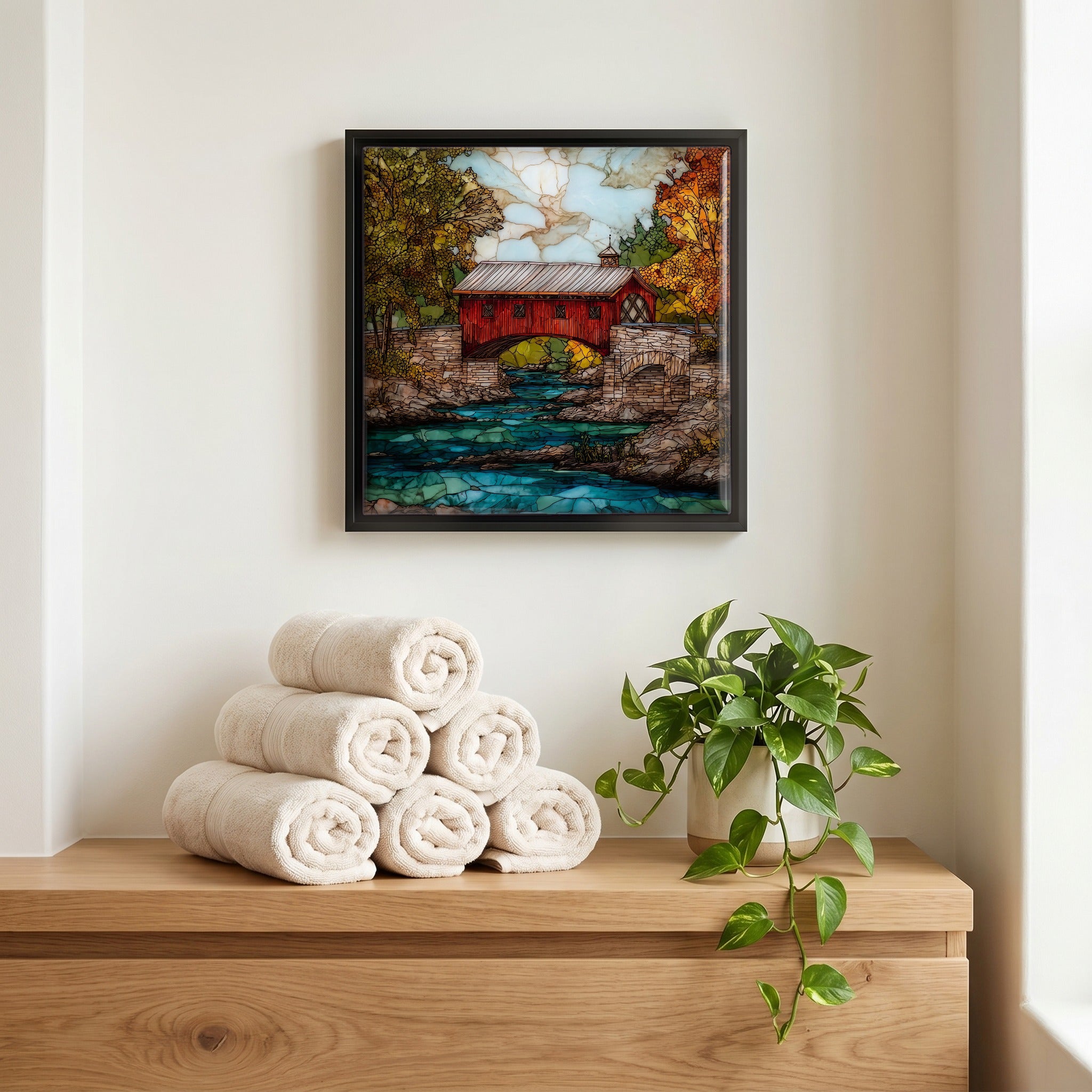 A quiet corner of the bath.