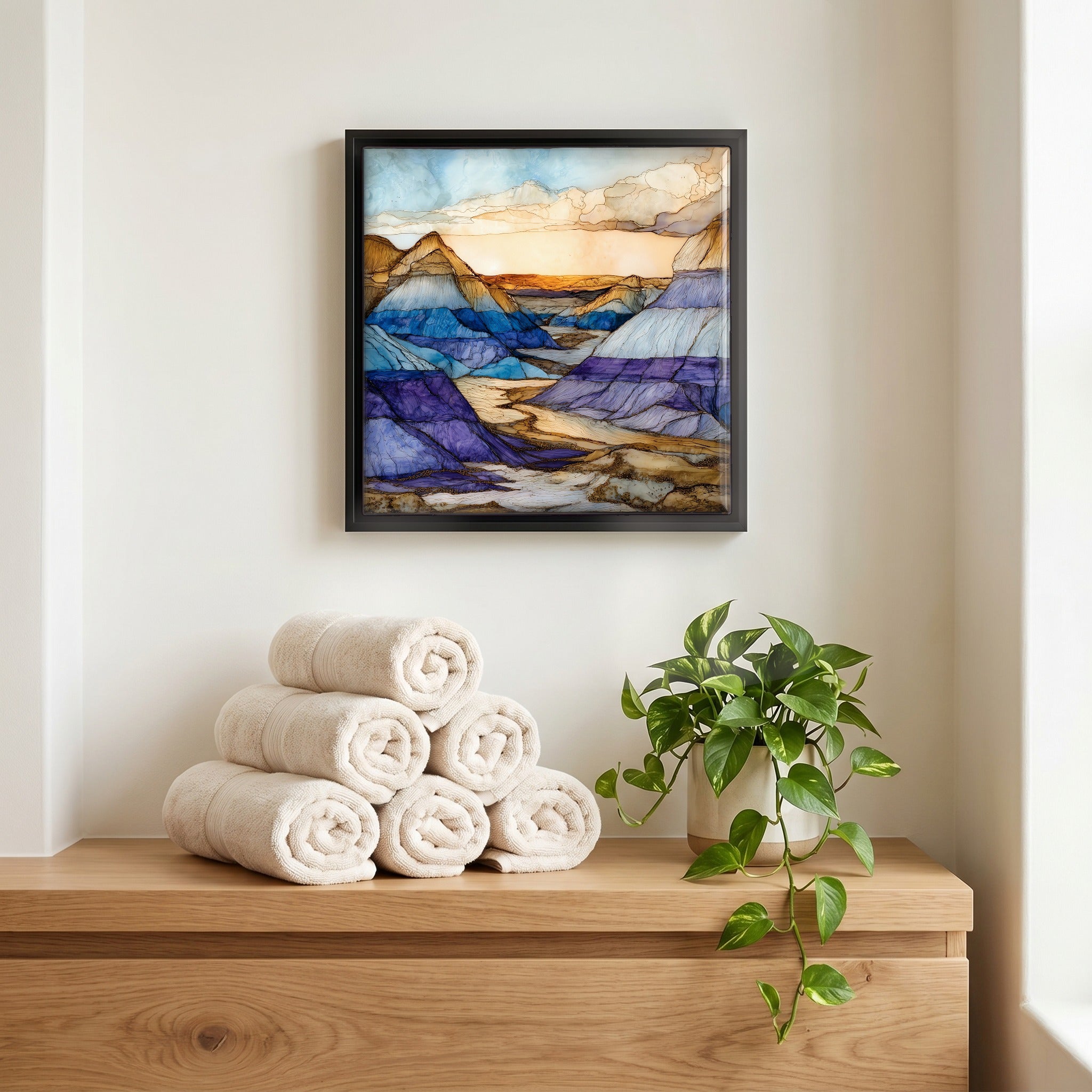 A quiet corner of the bath.
