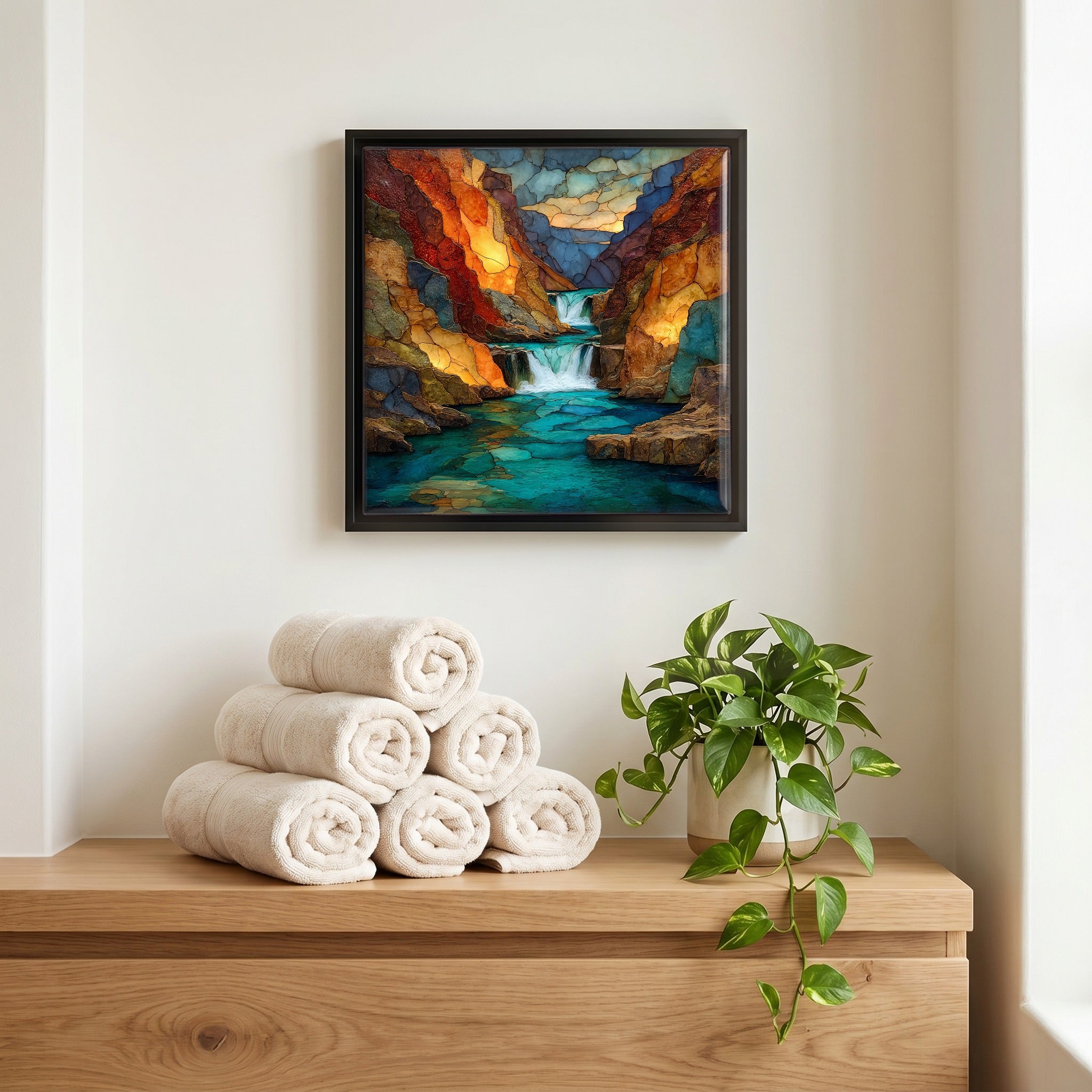 A quiet corner of the bath.