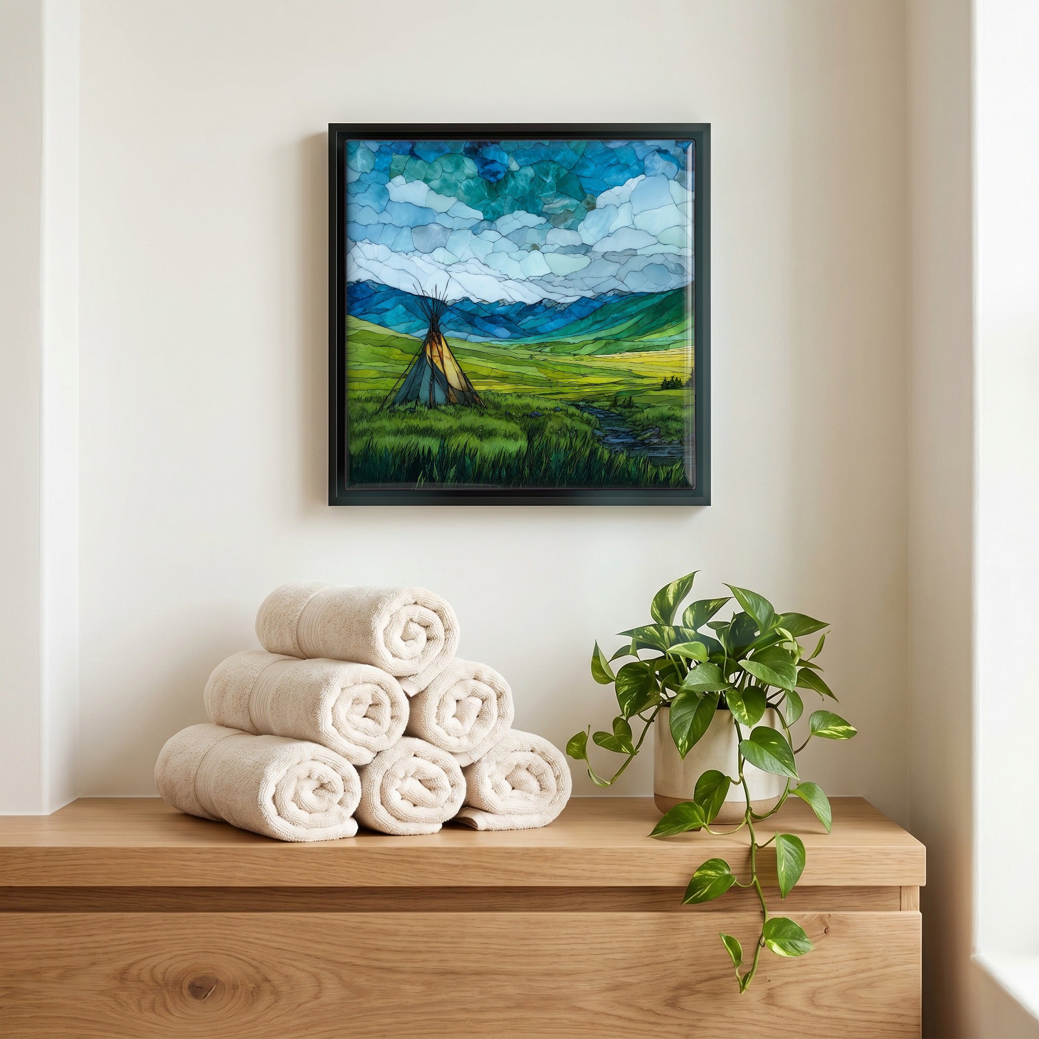 A quiet corner of the bath.
