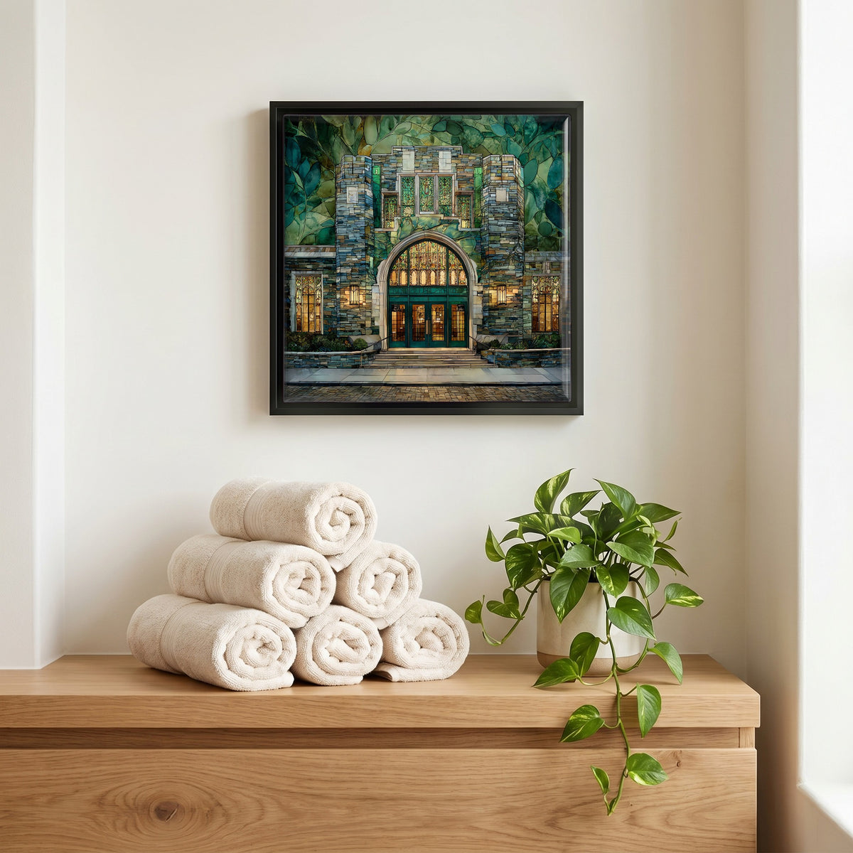 A quiet corner of the bath.