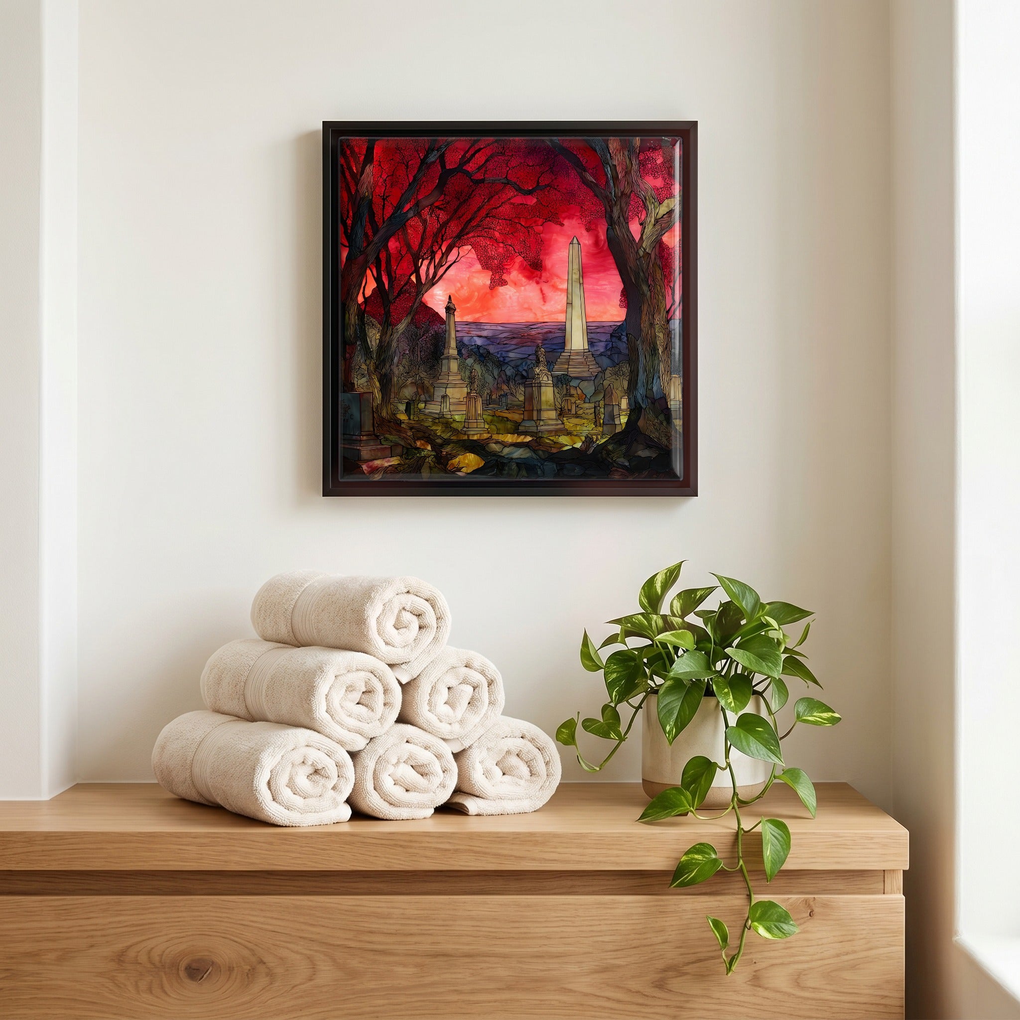 A quiet corner of the bath.