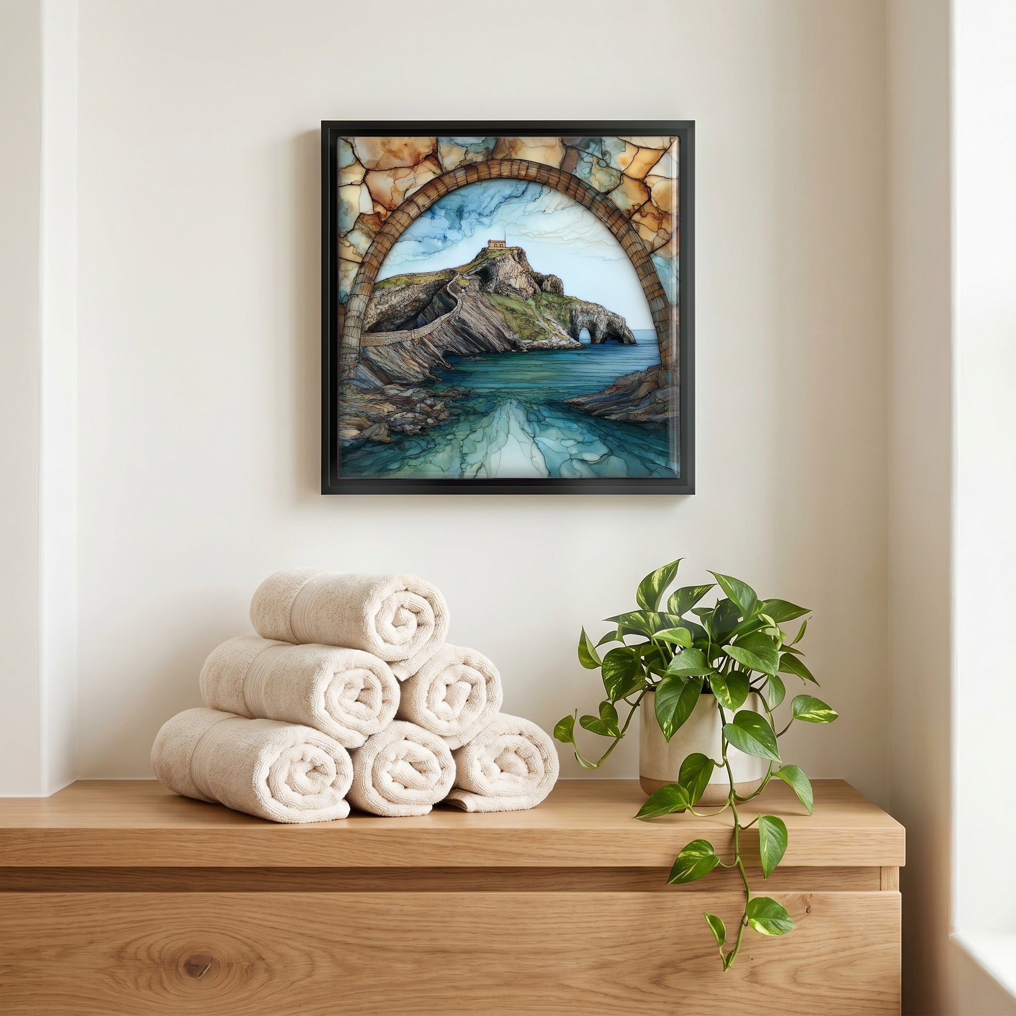 A quiet corner of the bath.
