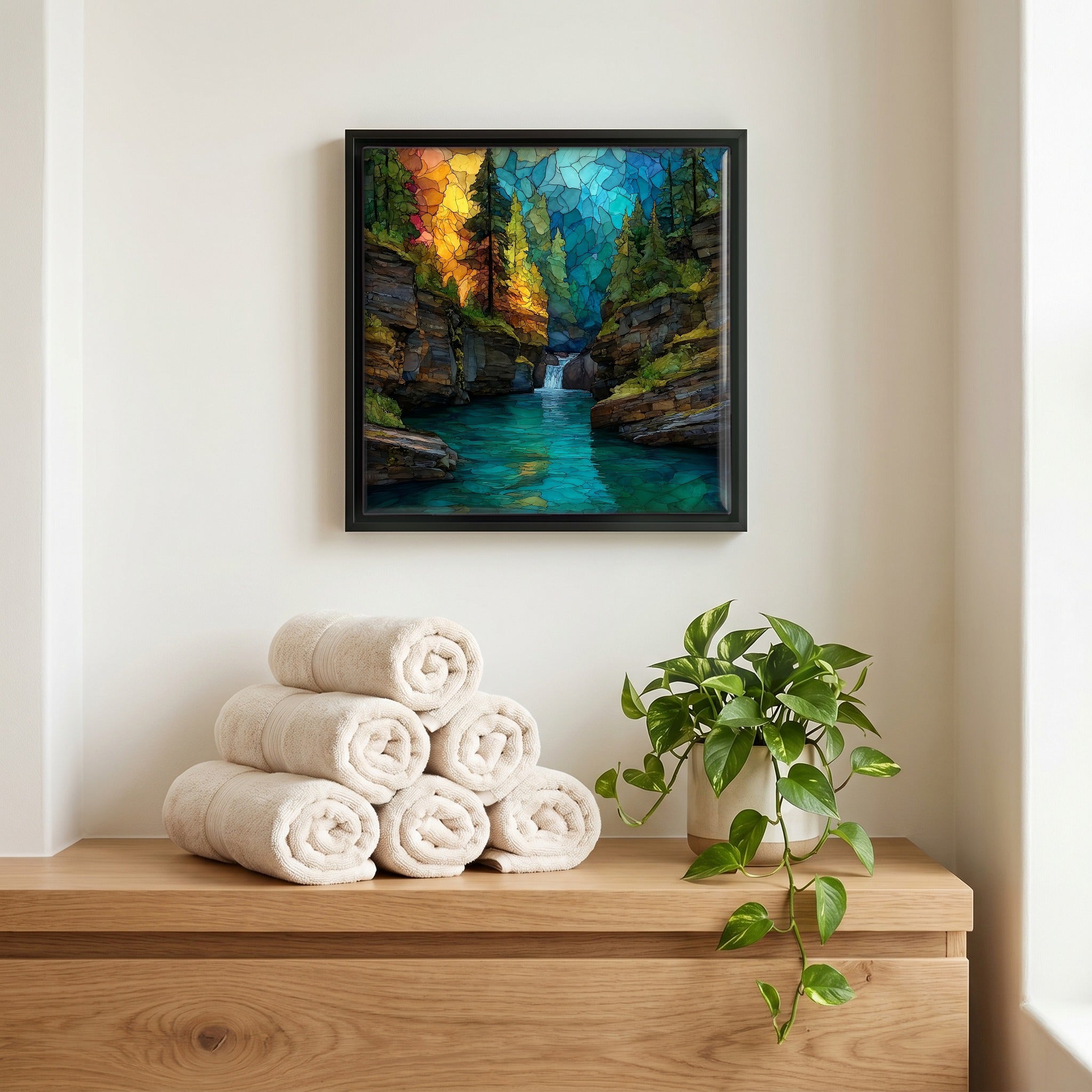 A quiet corner of the bath.