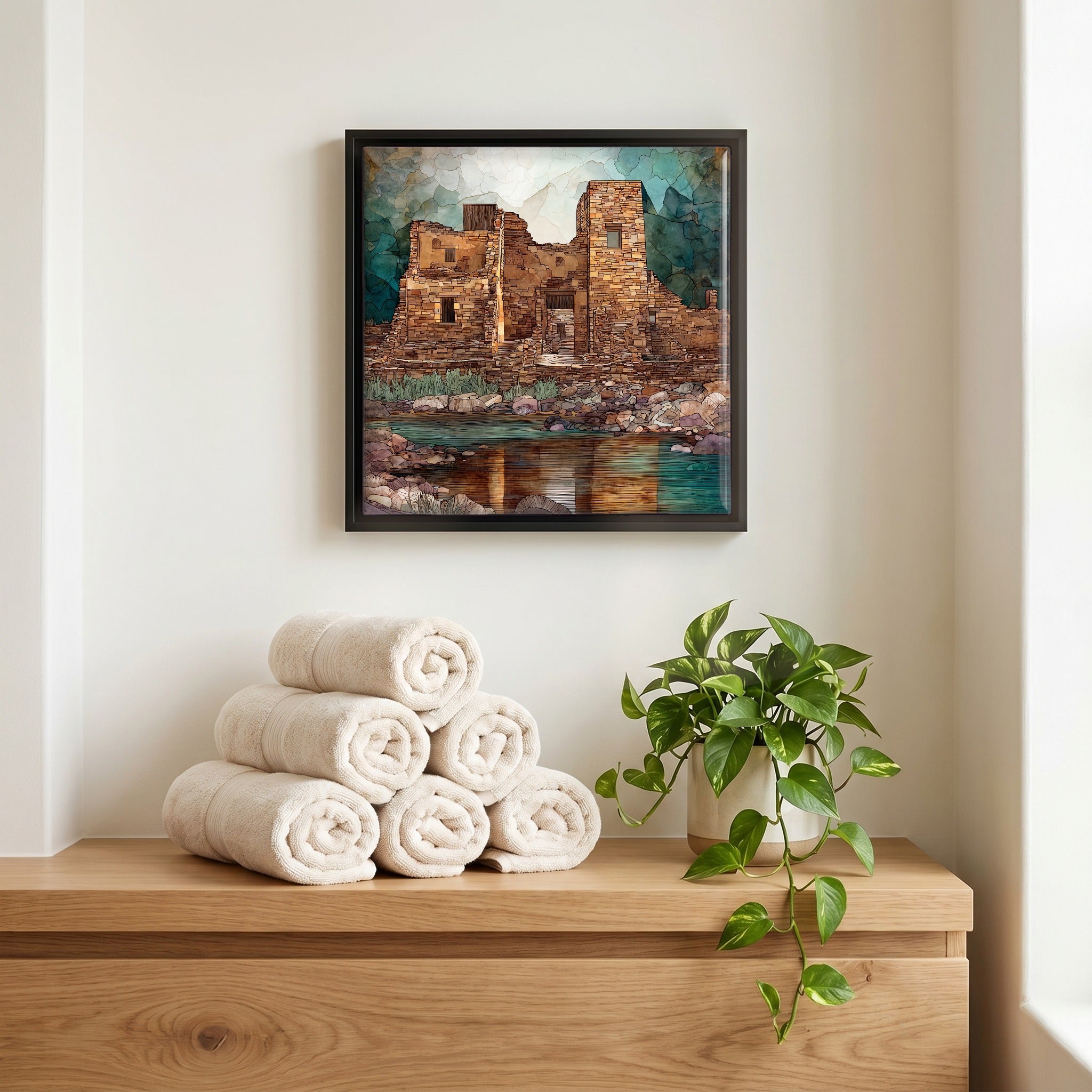 A quiet corner of the bath.