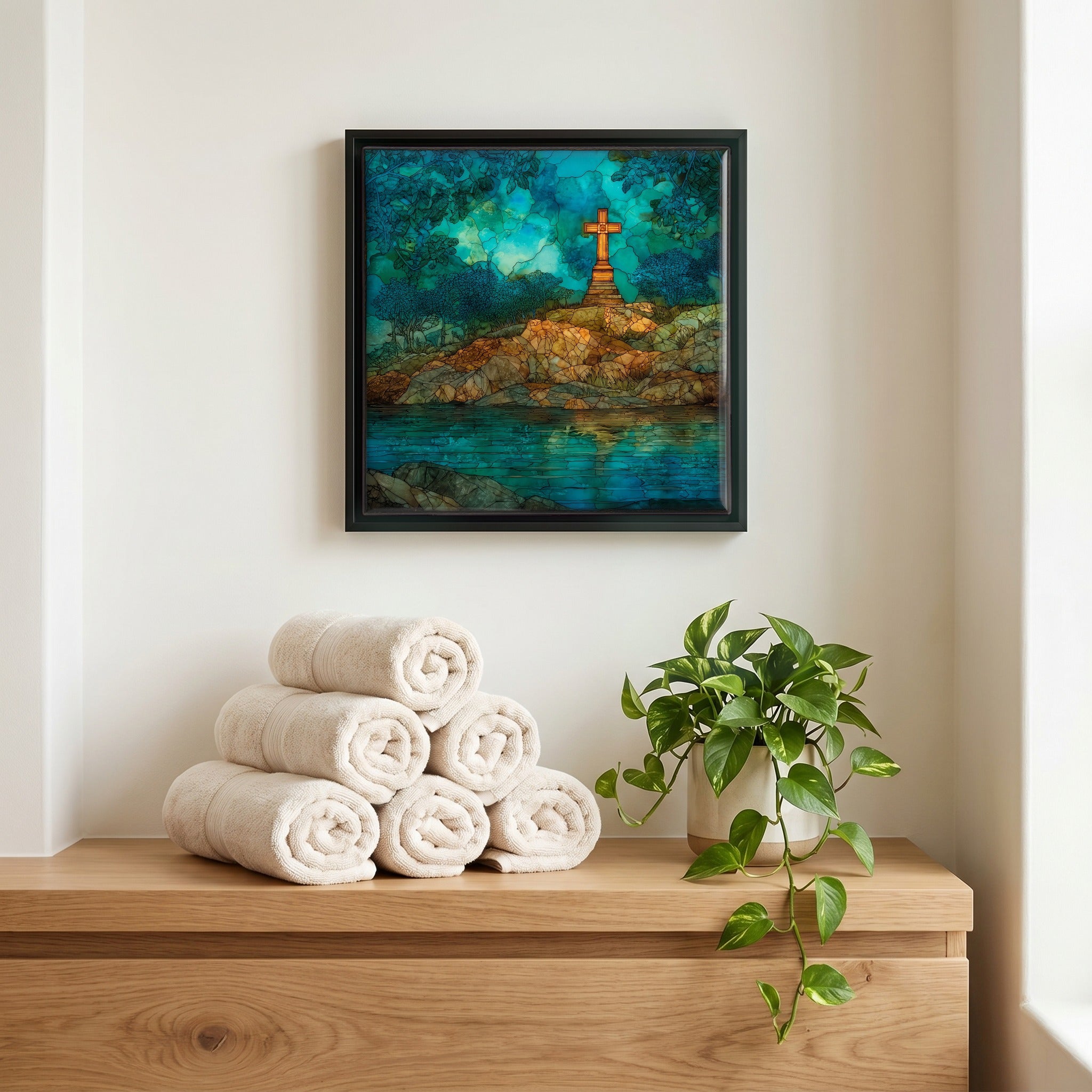 A quiet corner of the bath.