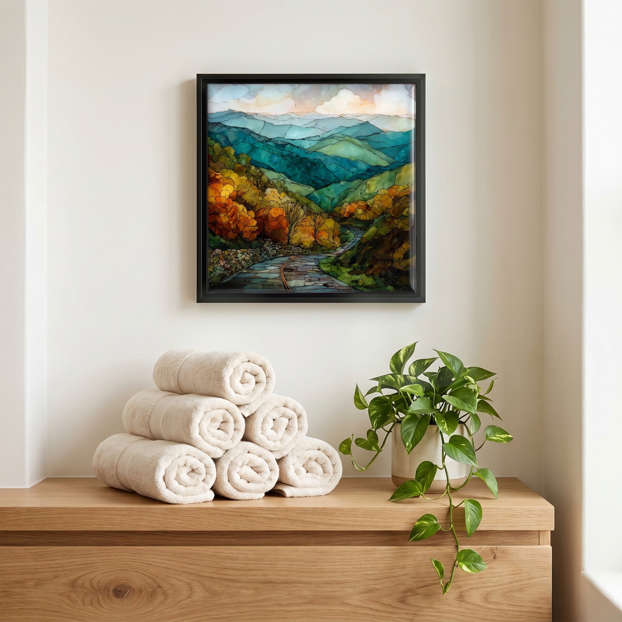 A quiet corner of the bath.