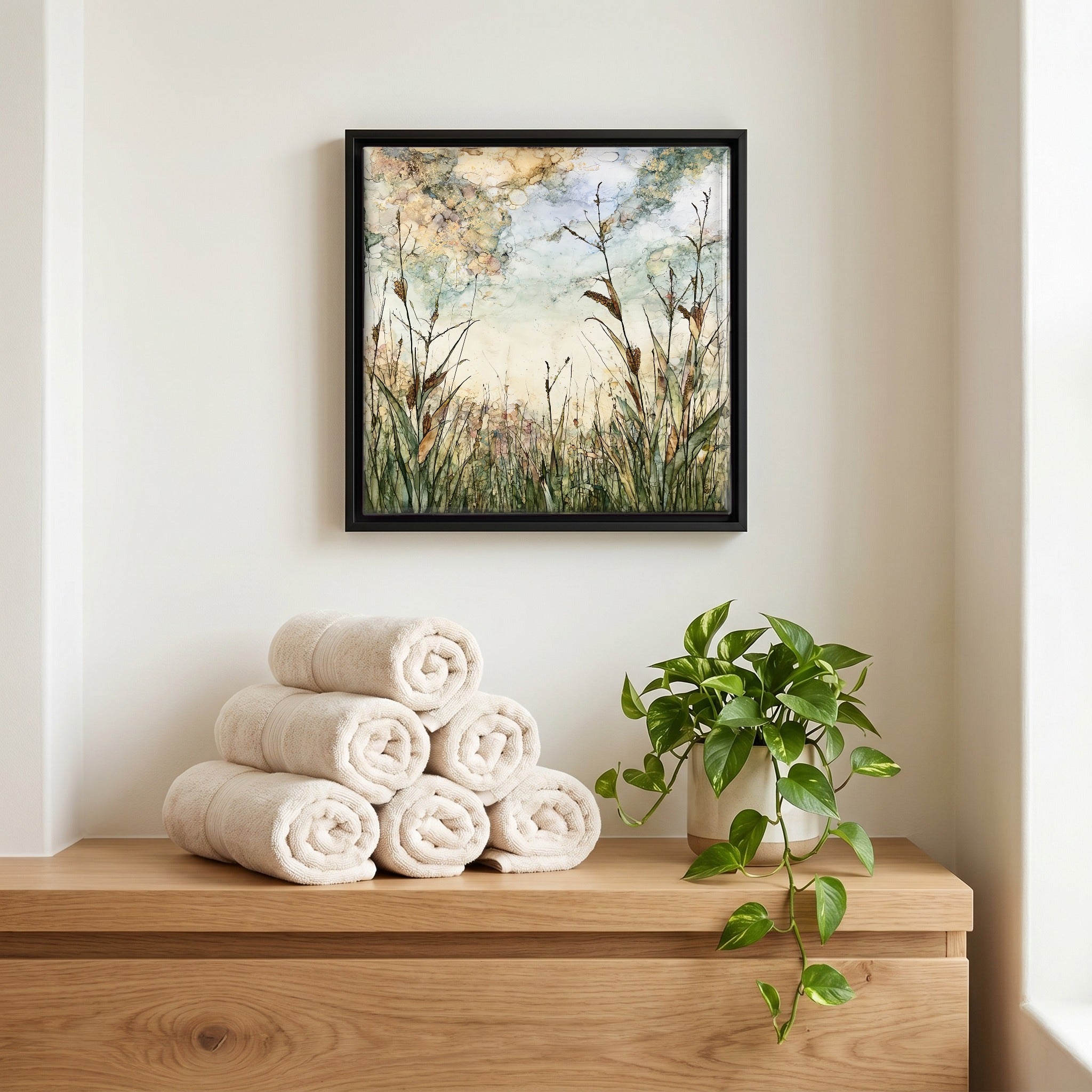 A quiet corner of the bath.
