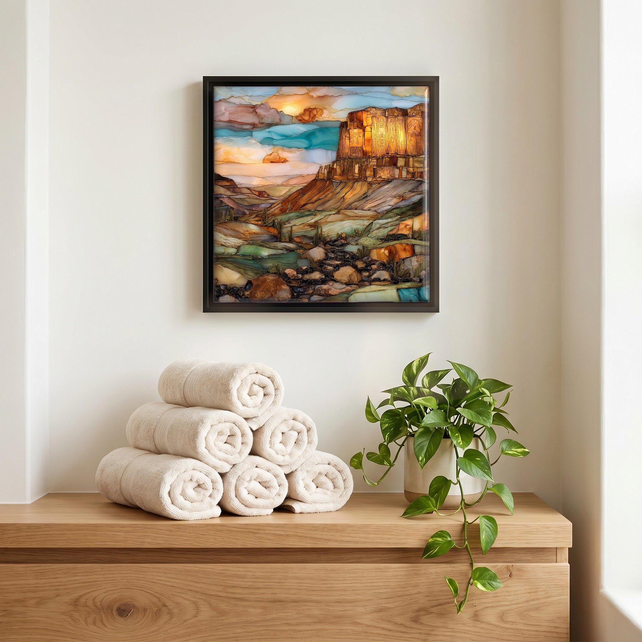 A quiet corner of the bath.