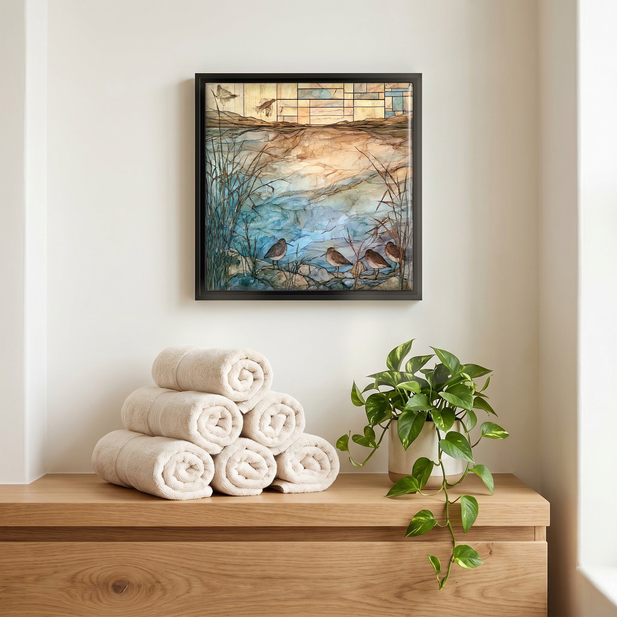 A quiet corner of the bath.