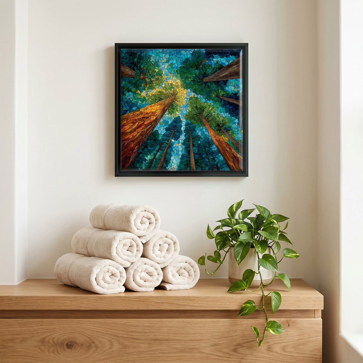 A quiet corner of the bath.