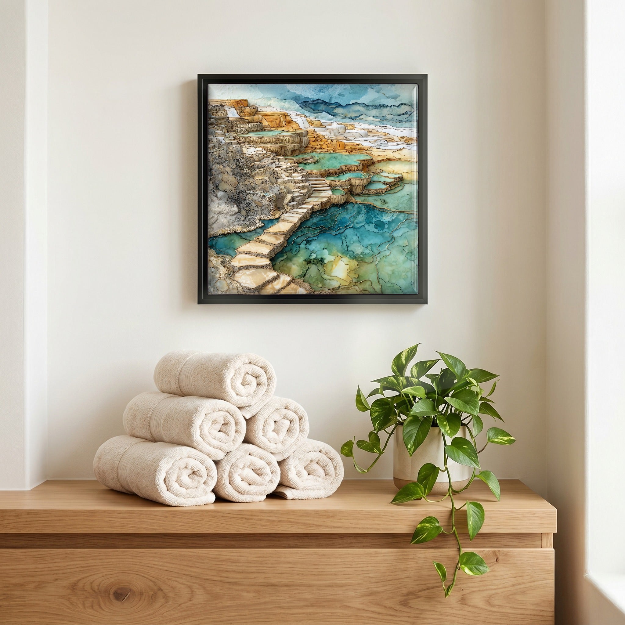 A quiet corner of the bath.