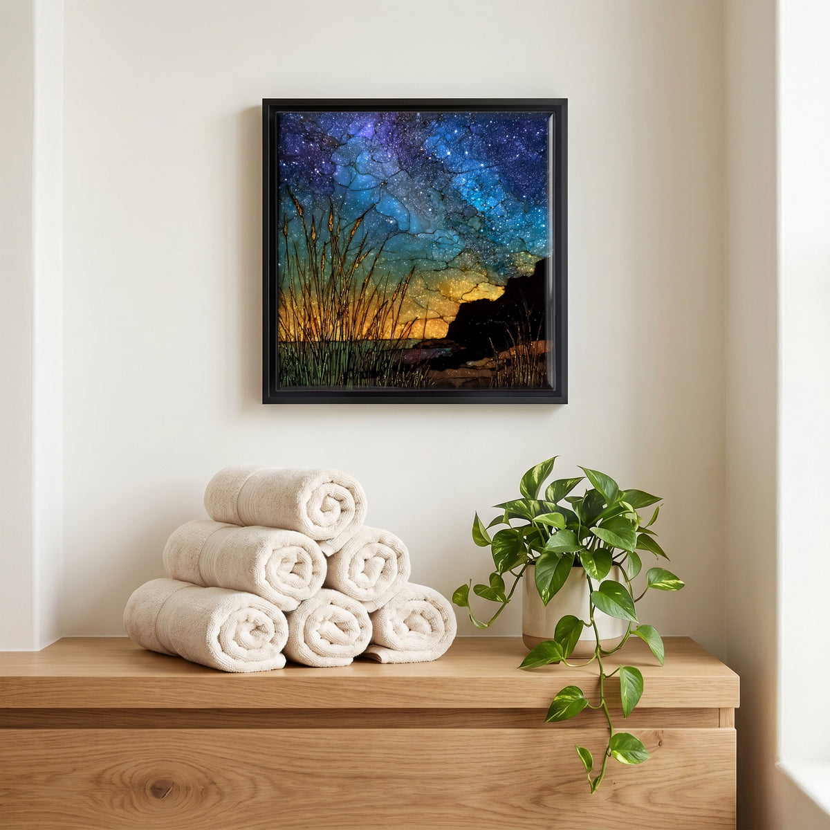 A quiet corner of the bath.
