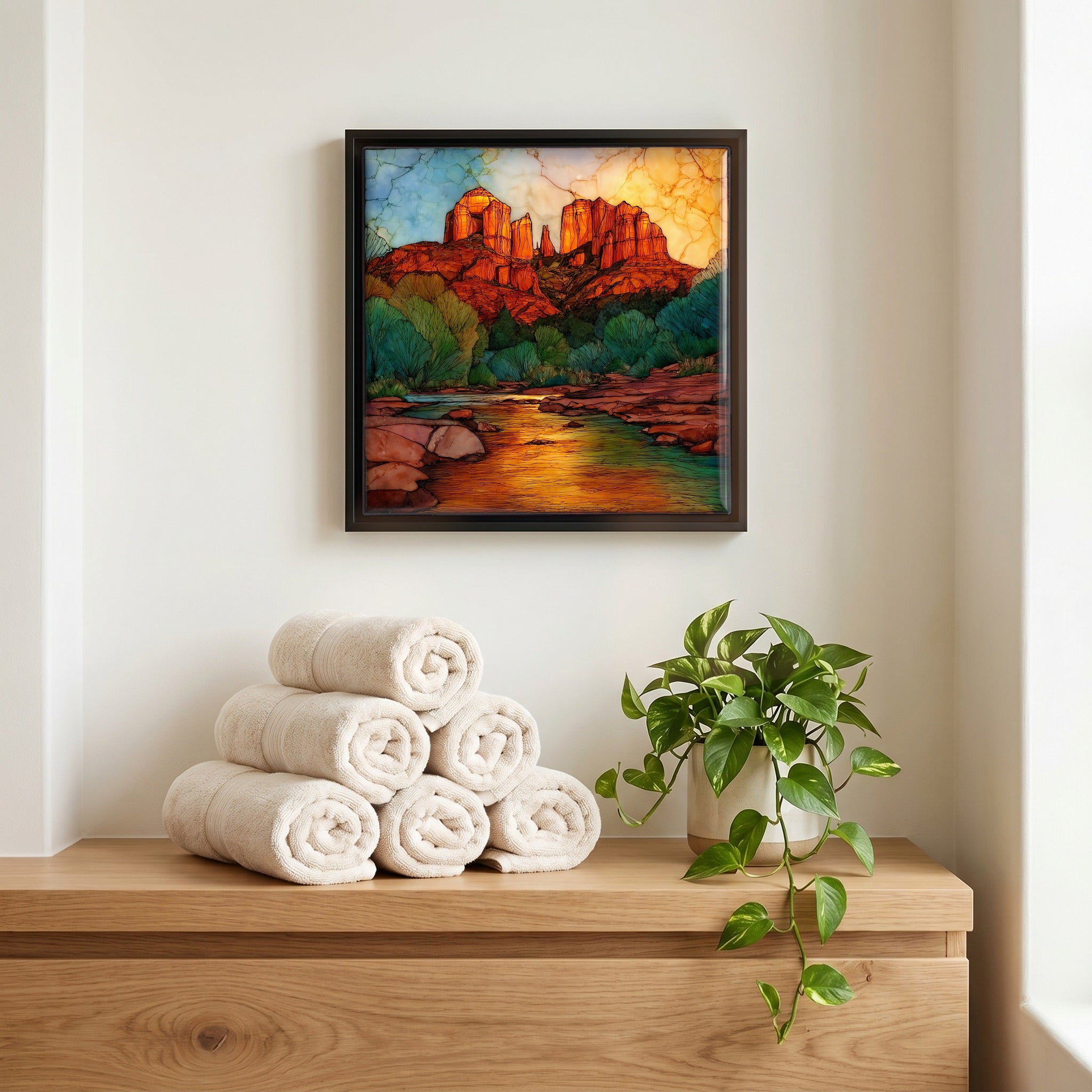 A quiet corner of the bath.
