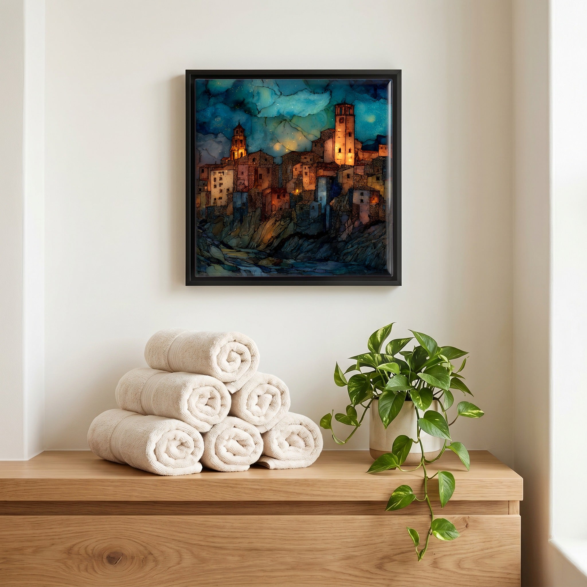A quiet corner of the bath.