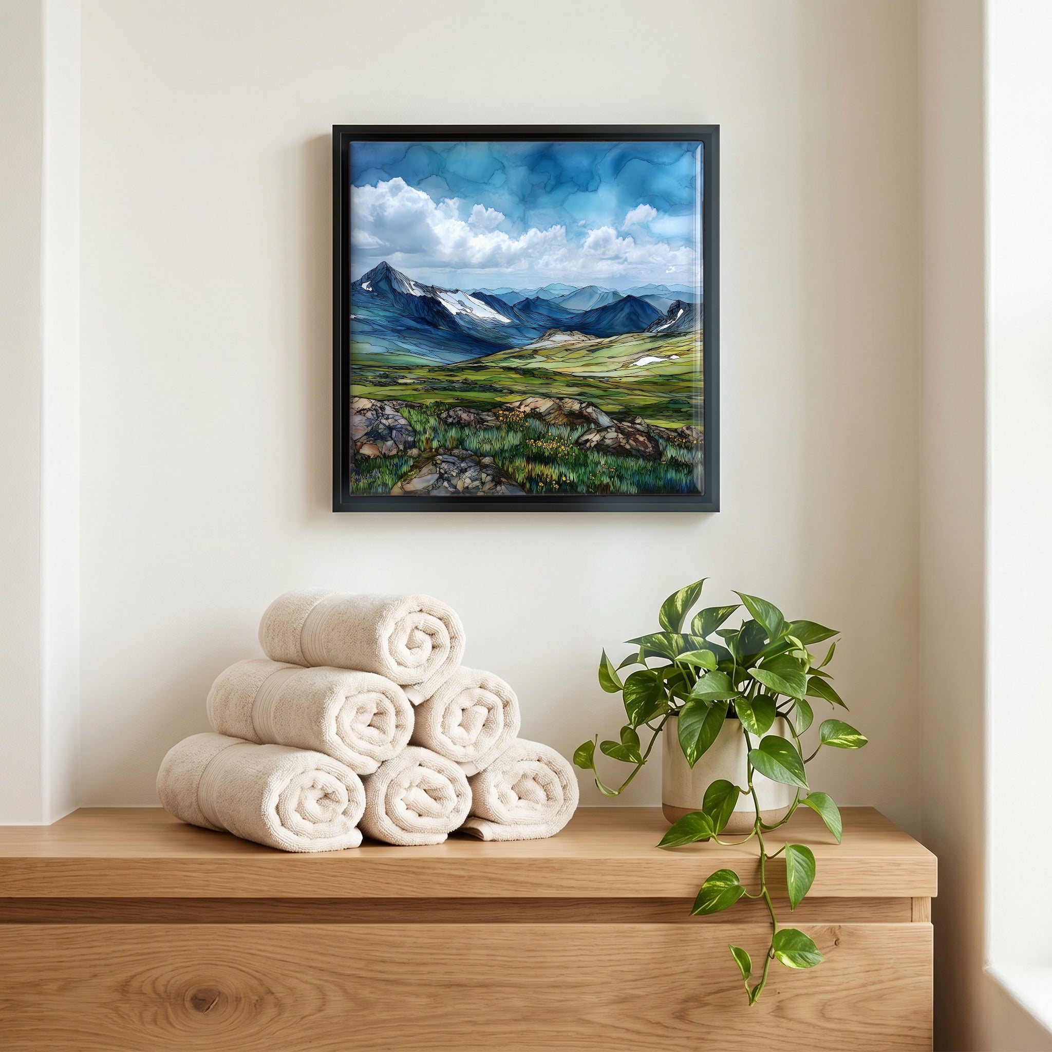 A quiet corner of the bath.