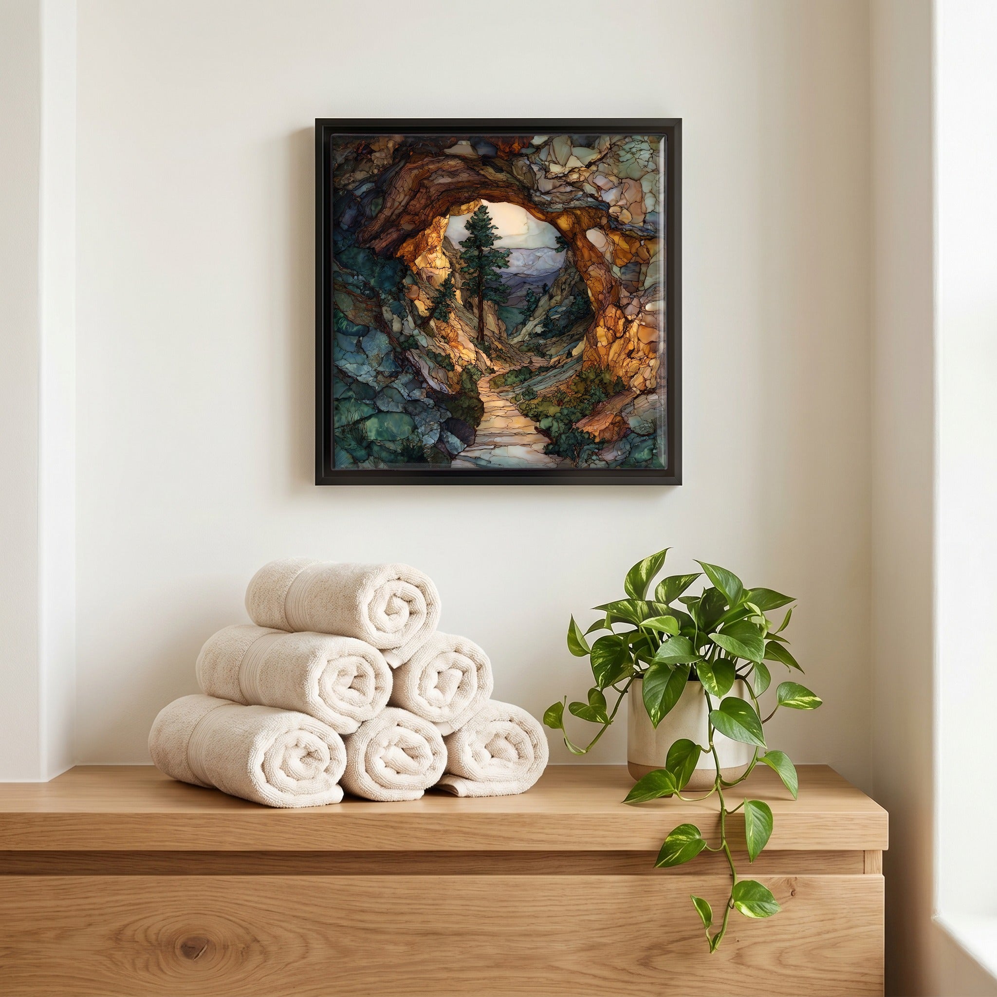 A quiet corner of the bath.