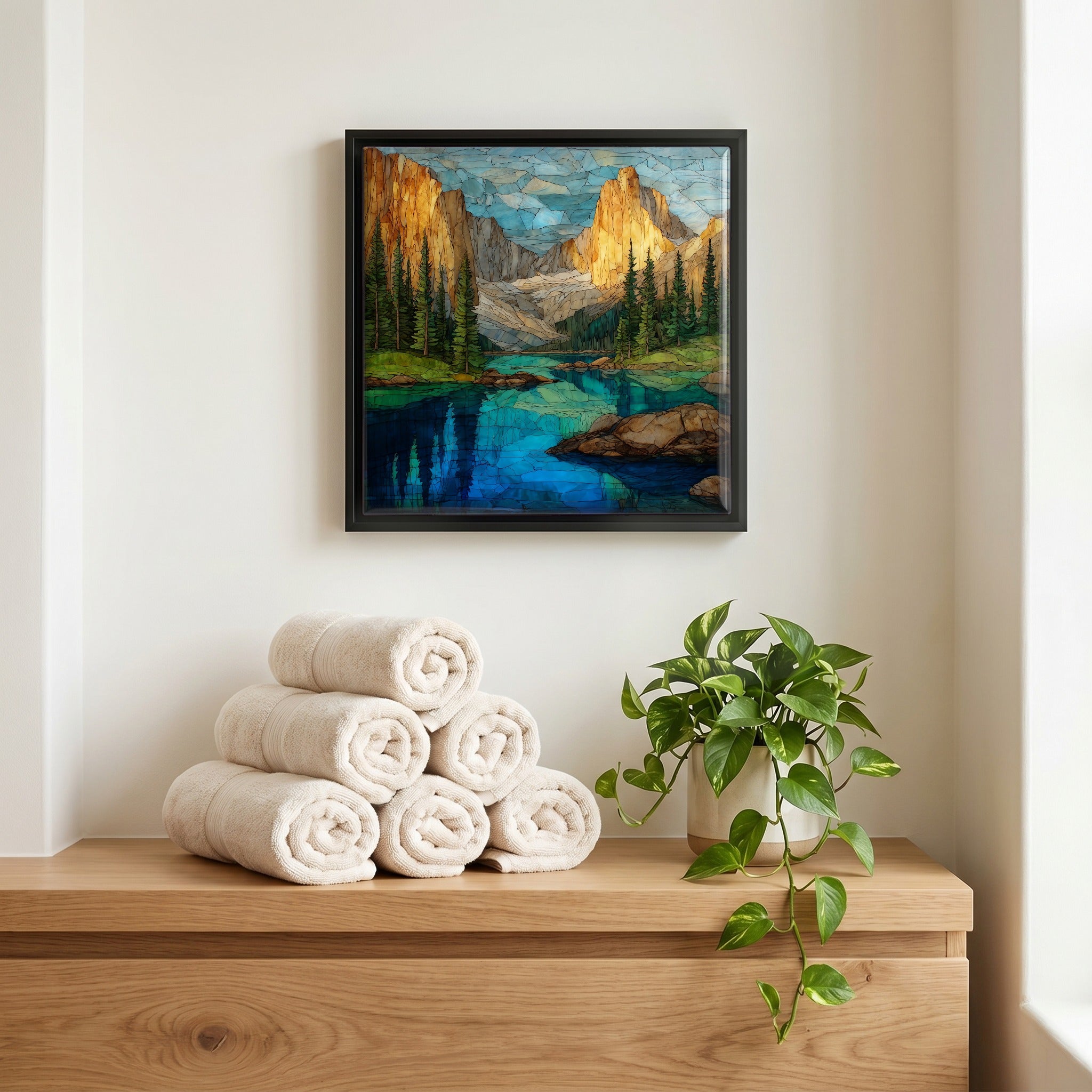 A quiet corner of the bath.