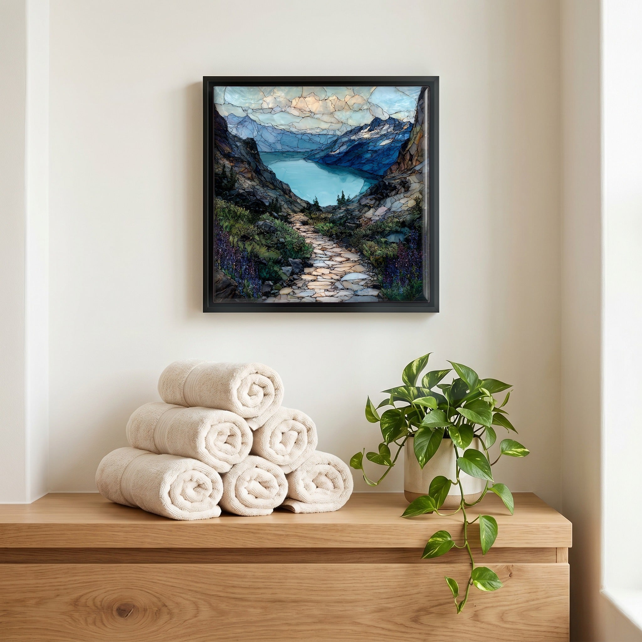 A quiet corner of the bath.