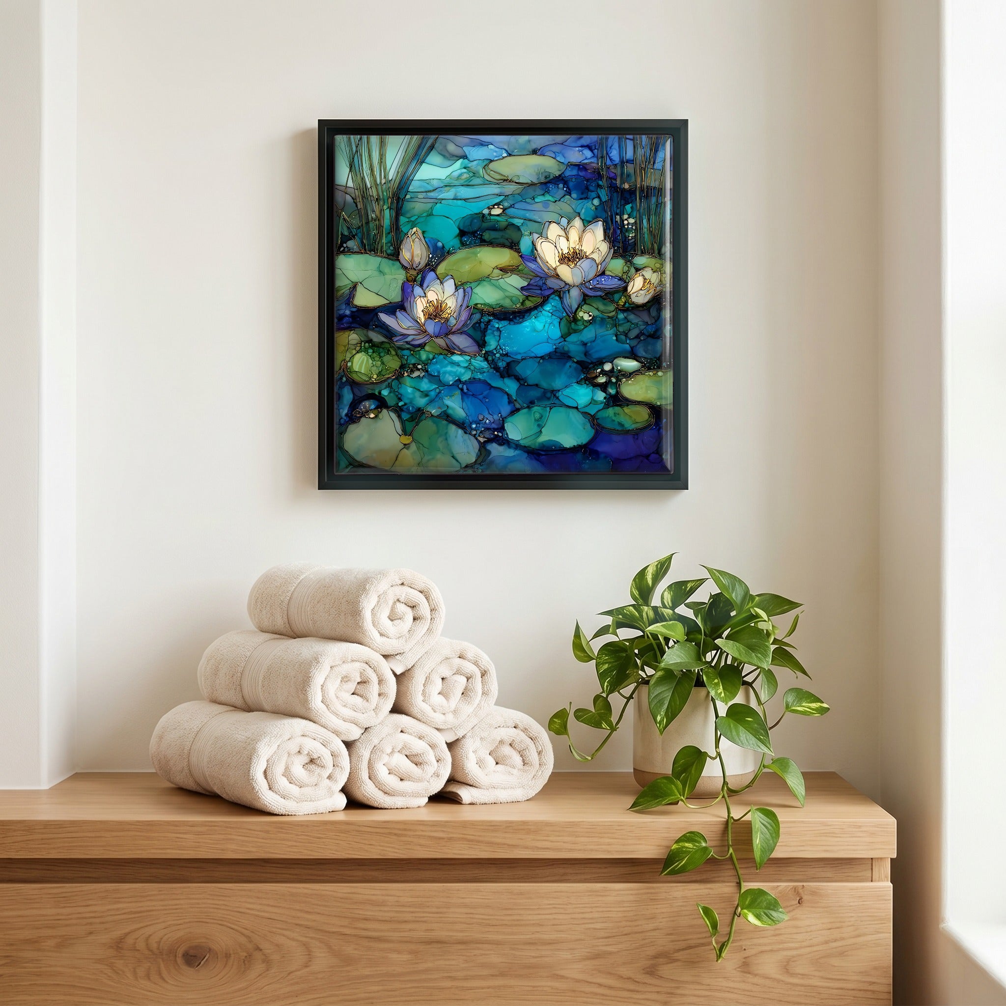 A quiet corner of the bath.
