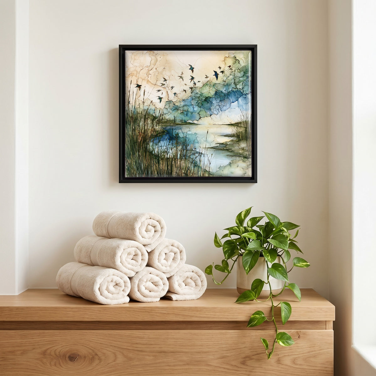A quiet corner of the bath.