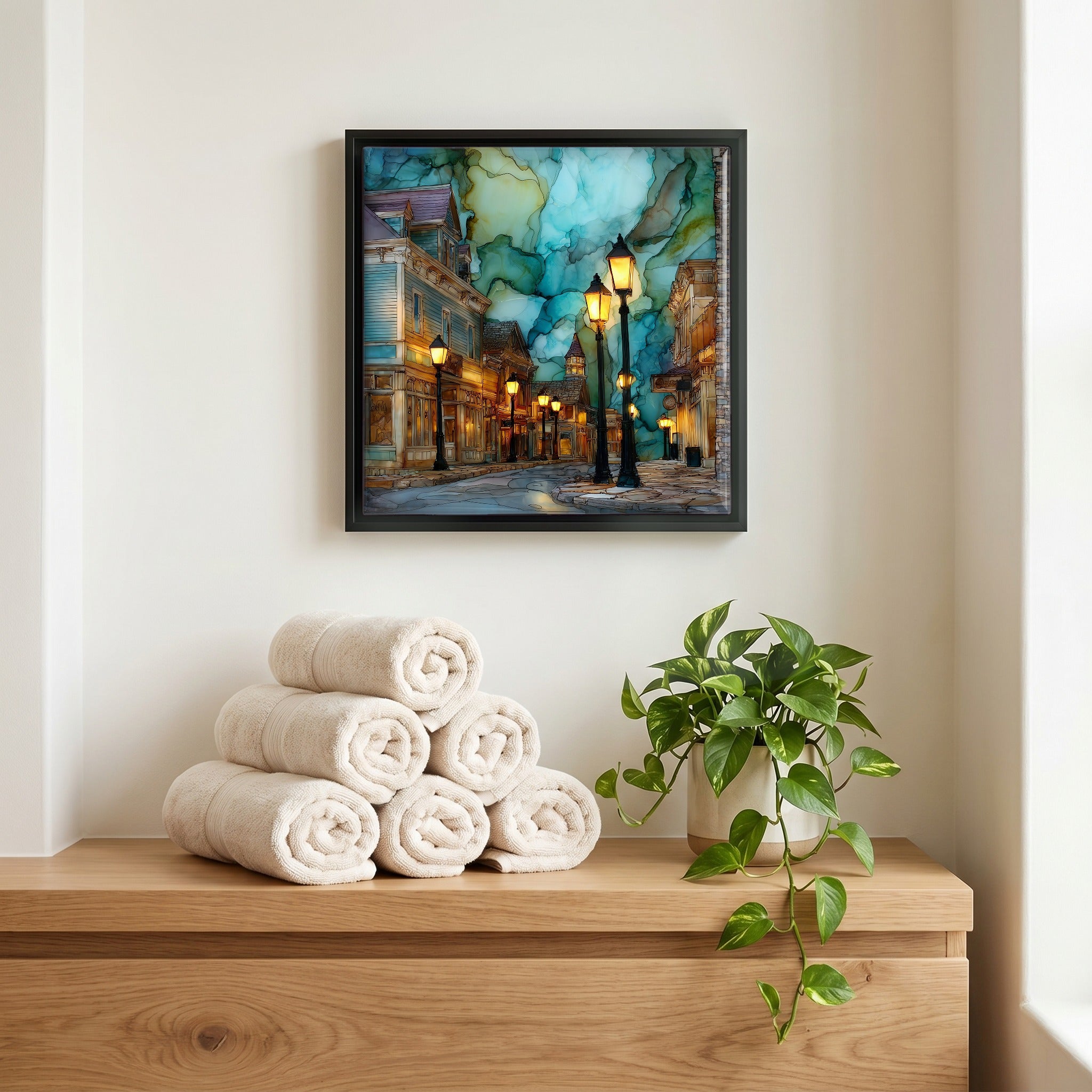 A quiet corner of the bath.