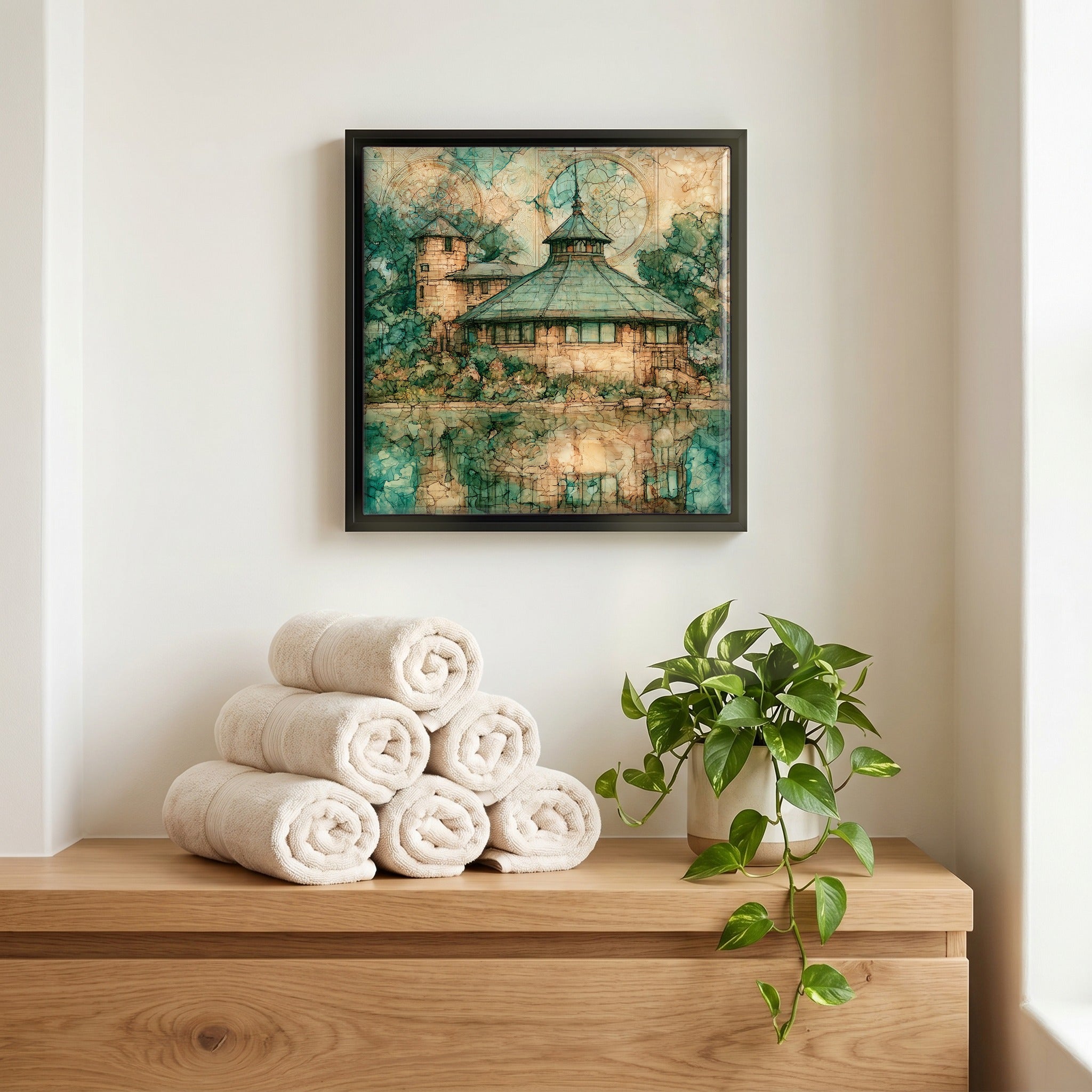 A quiet corner of the bath.