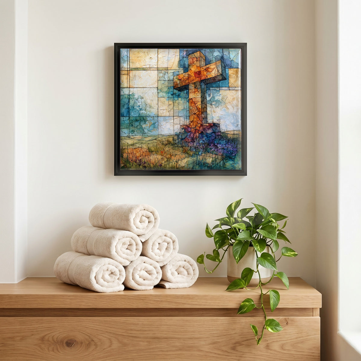 A quiet corner of the bath.