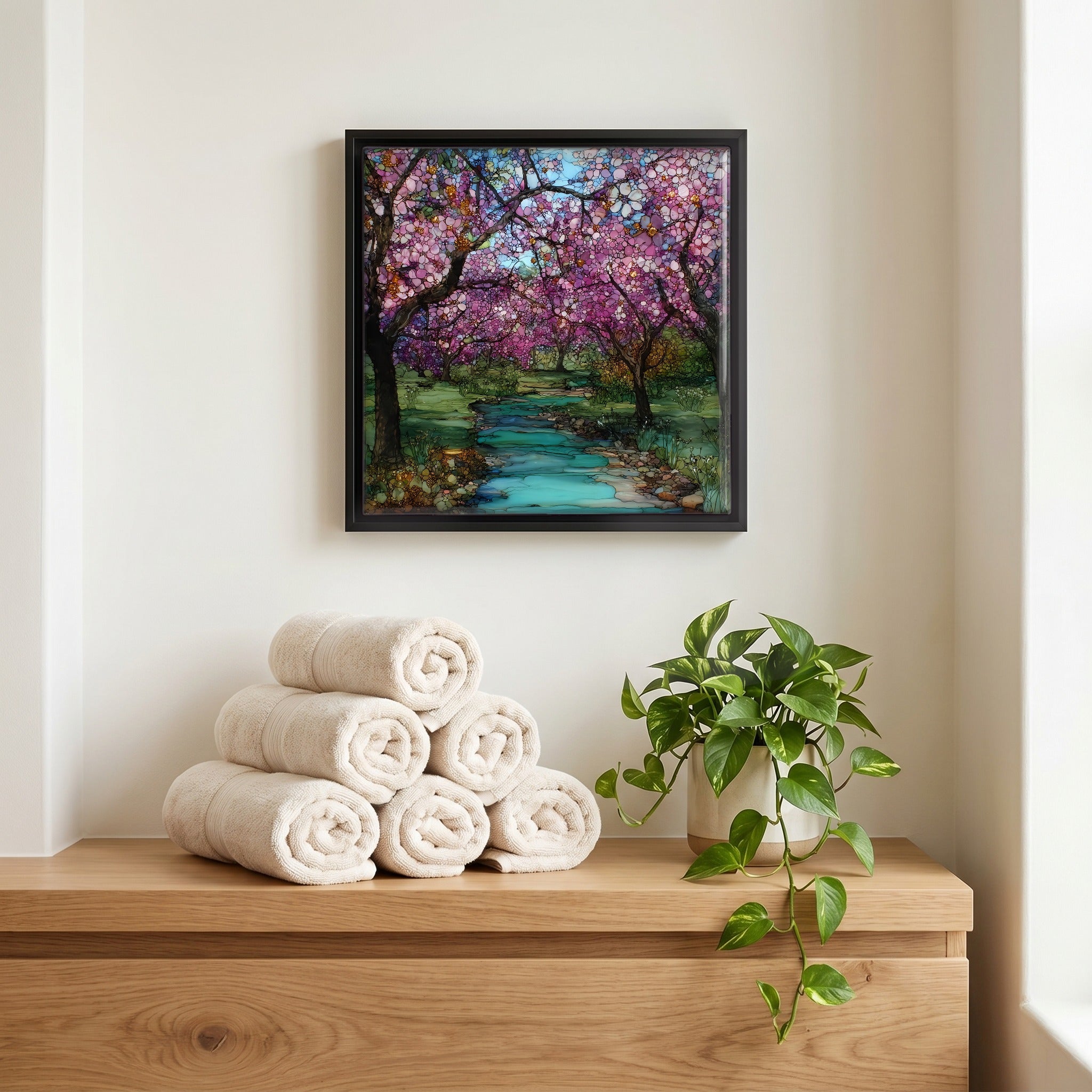 A quiet corner of the bath.