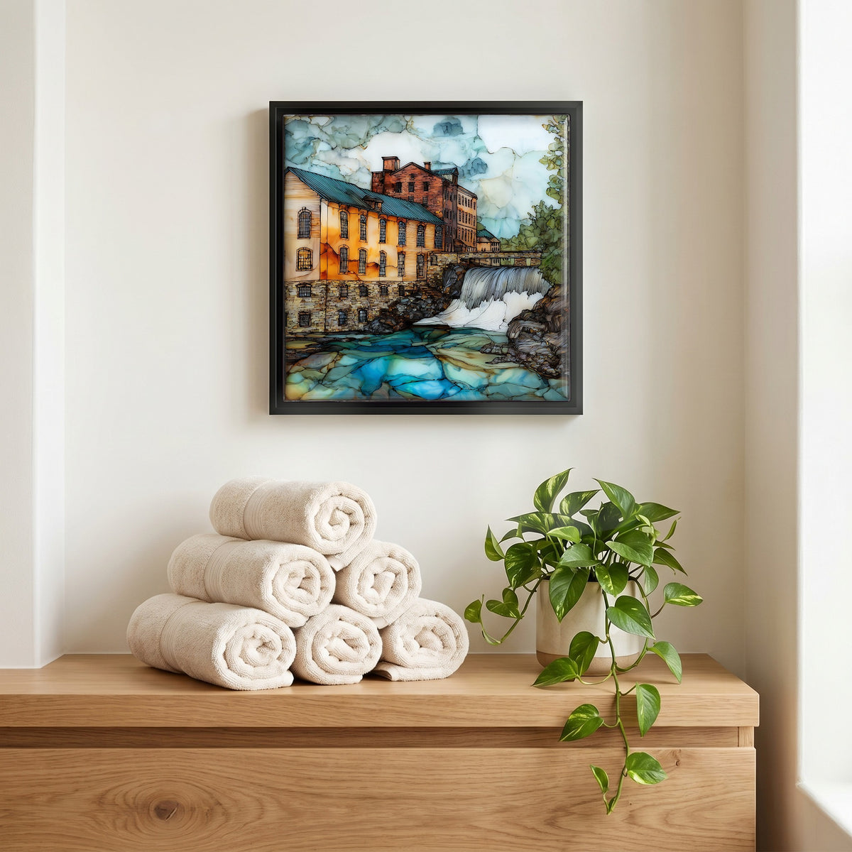 A quiet corner of the bath.