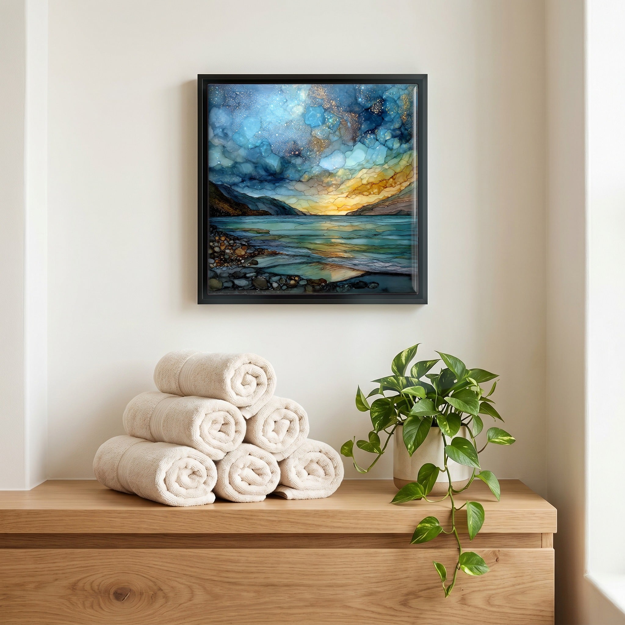 A quiet corner of the bath.