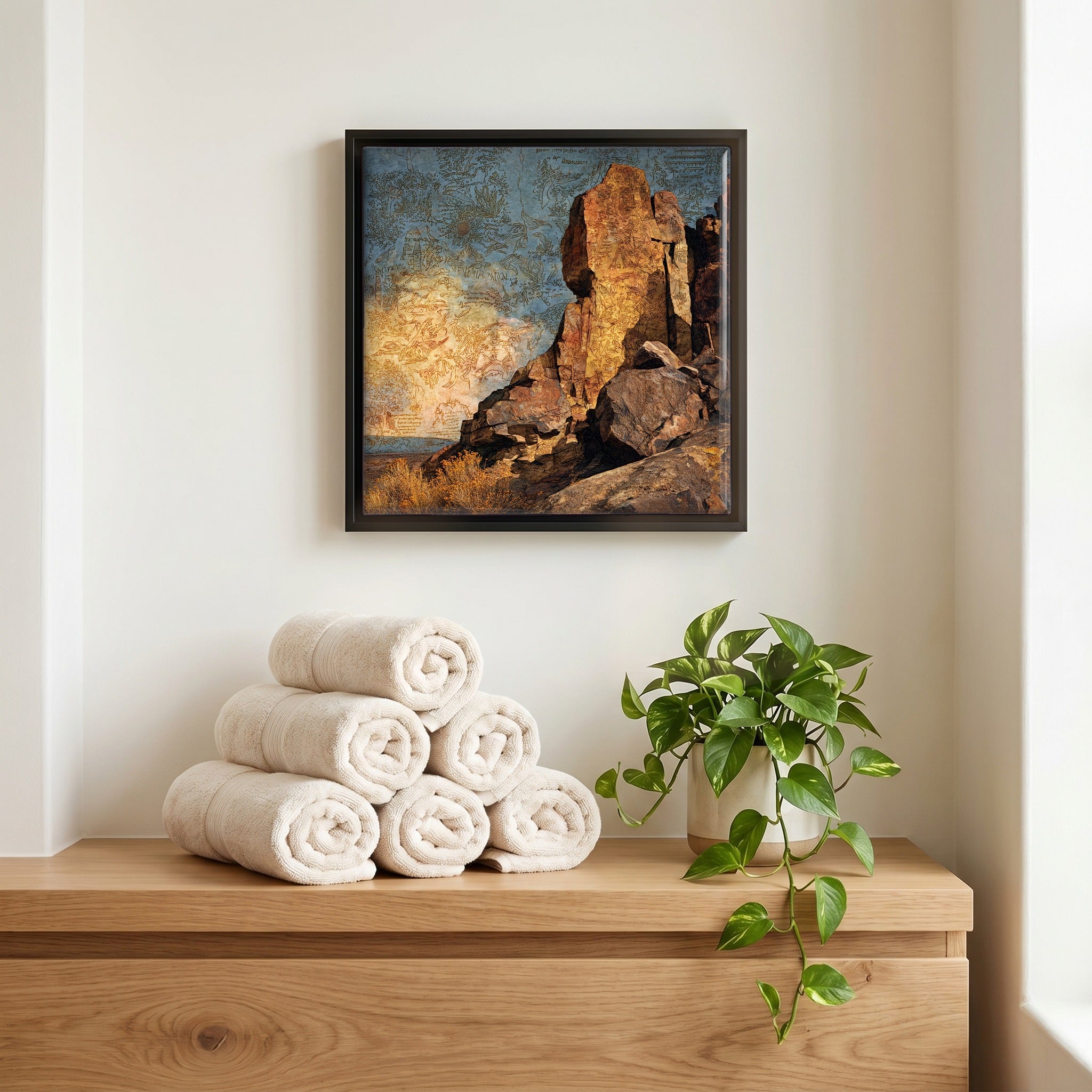 A quiet corner of the bath.