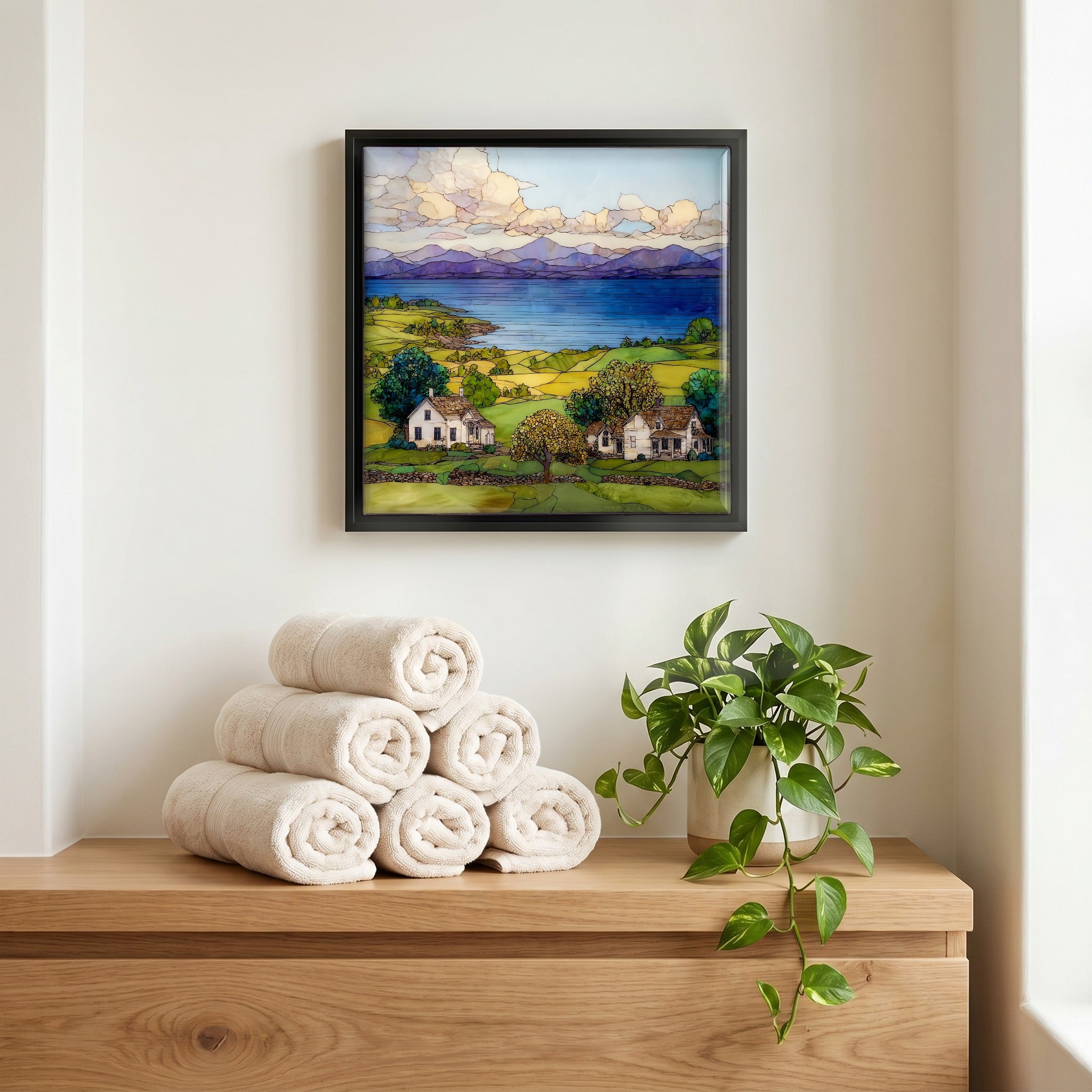 A quiet corner of the bath.