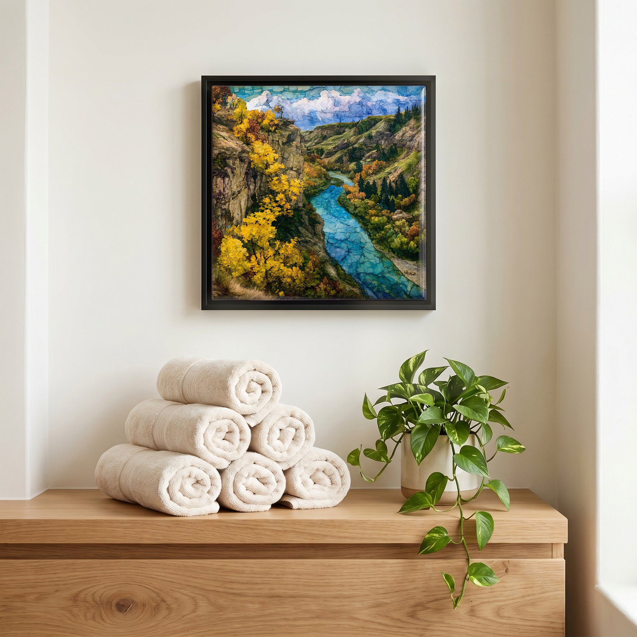 A quiet corner of the bath.