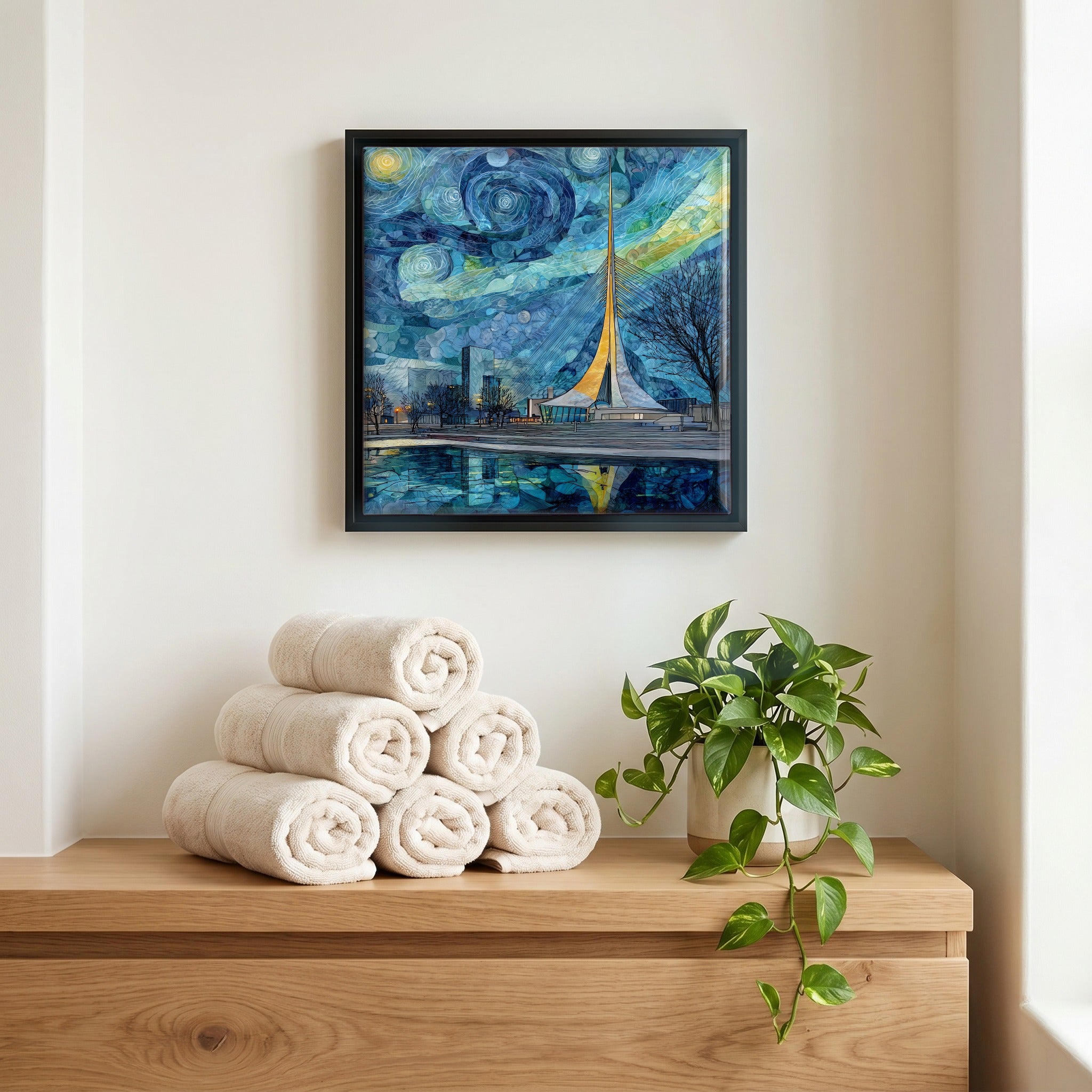 A quiet corner of the bath.