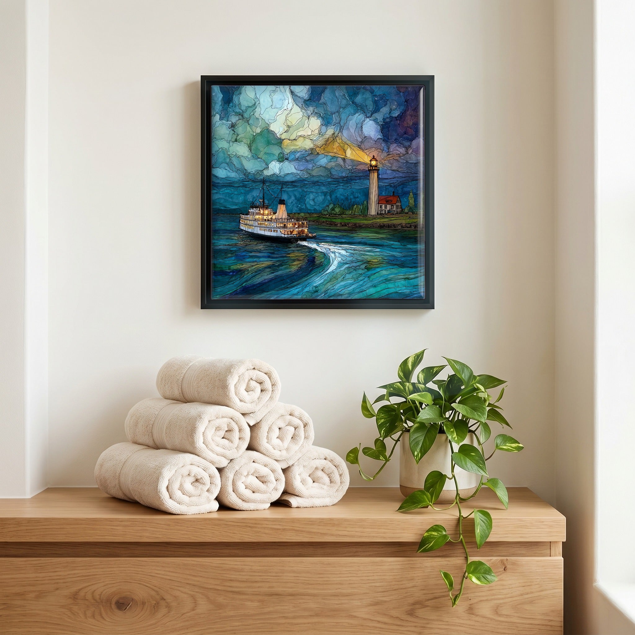 A quiet corner of the bath.