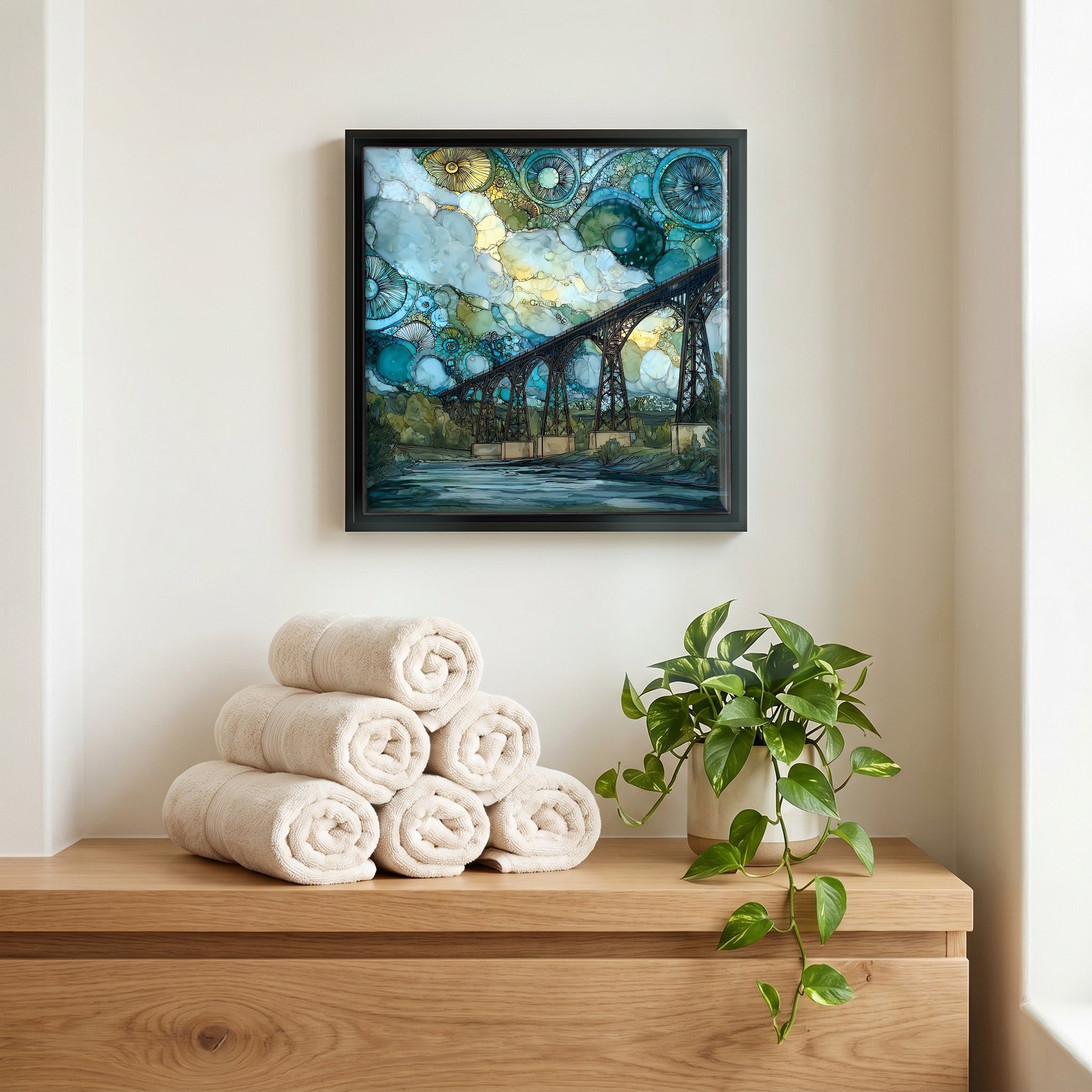 A quiet corner of the bath.