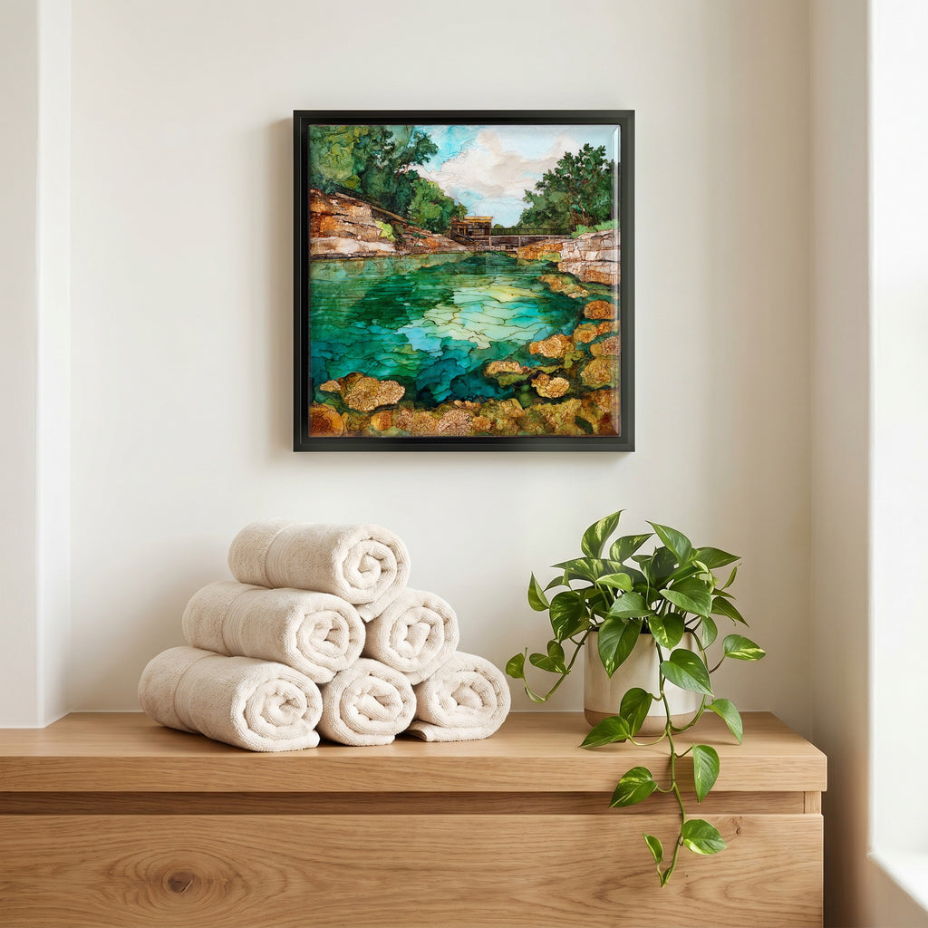 A quiet corner of the bath.