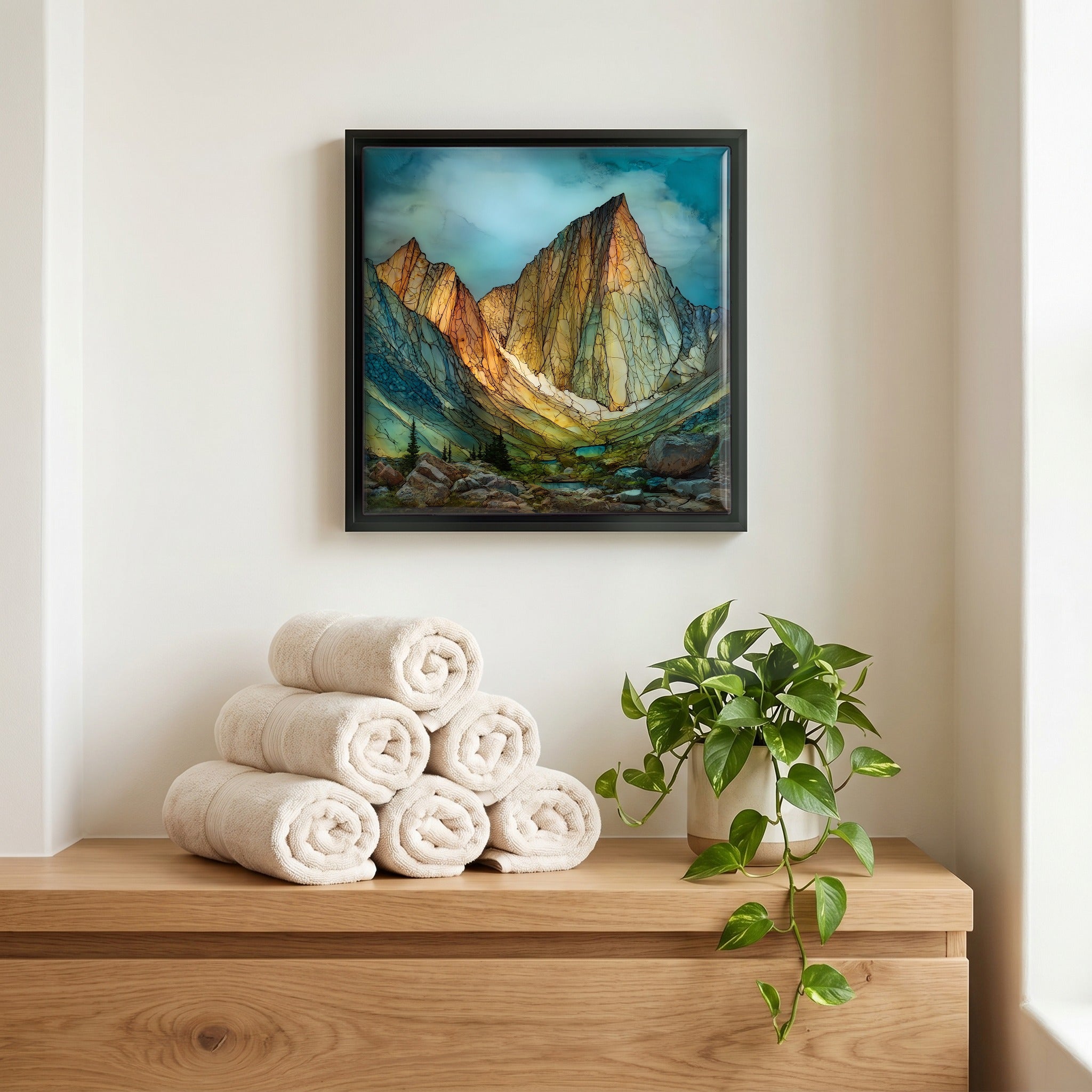 A quiet corner of the bath.