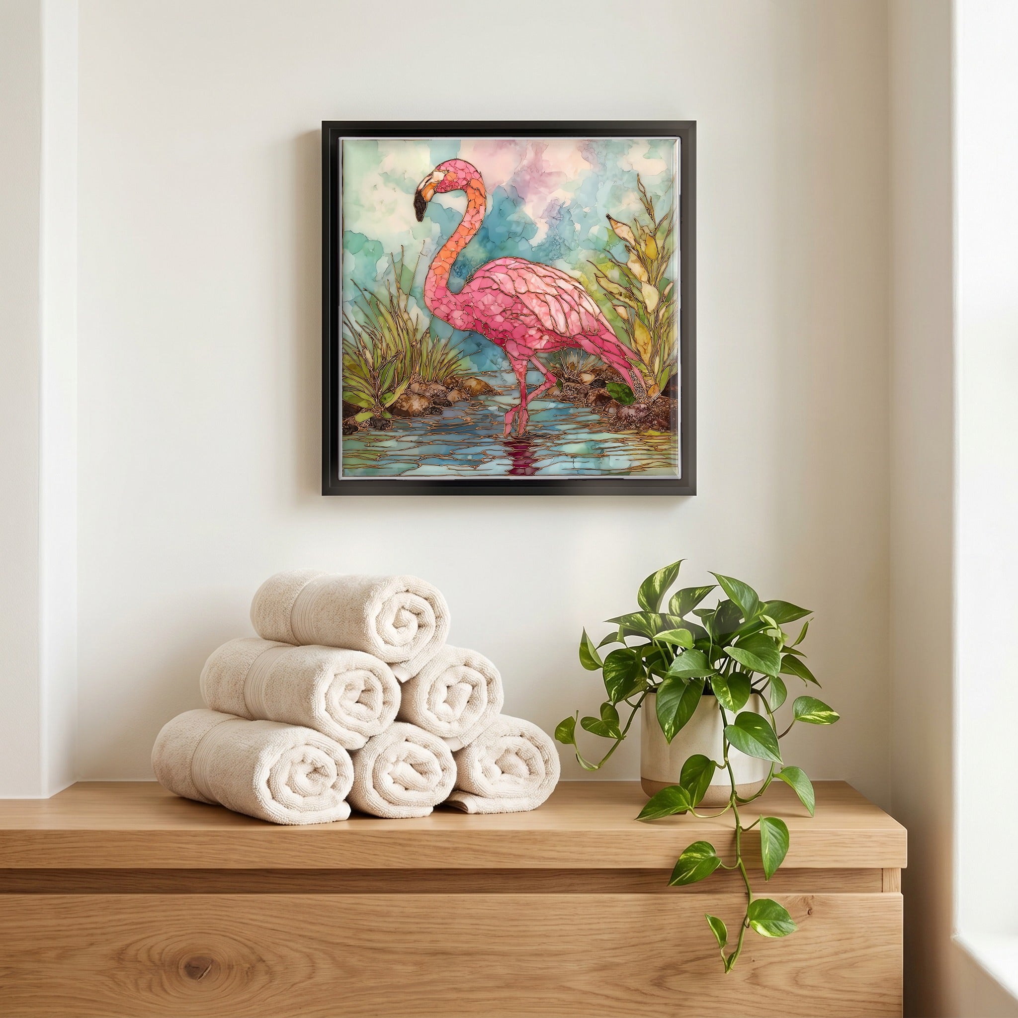 A quiet corner of the bath.