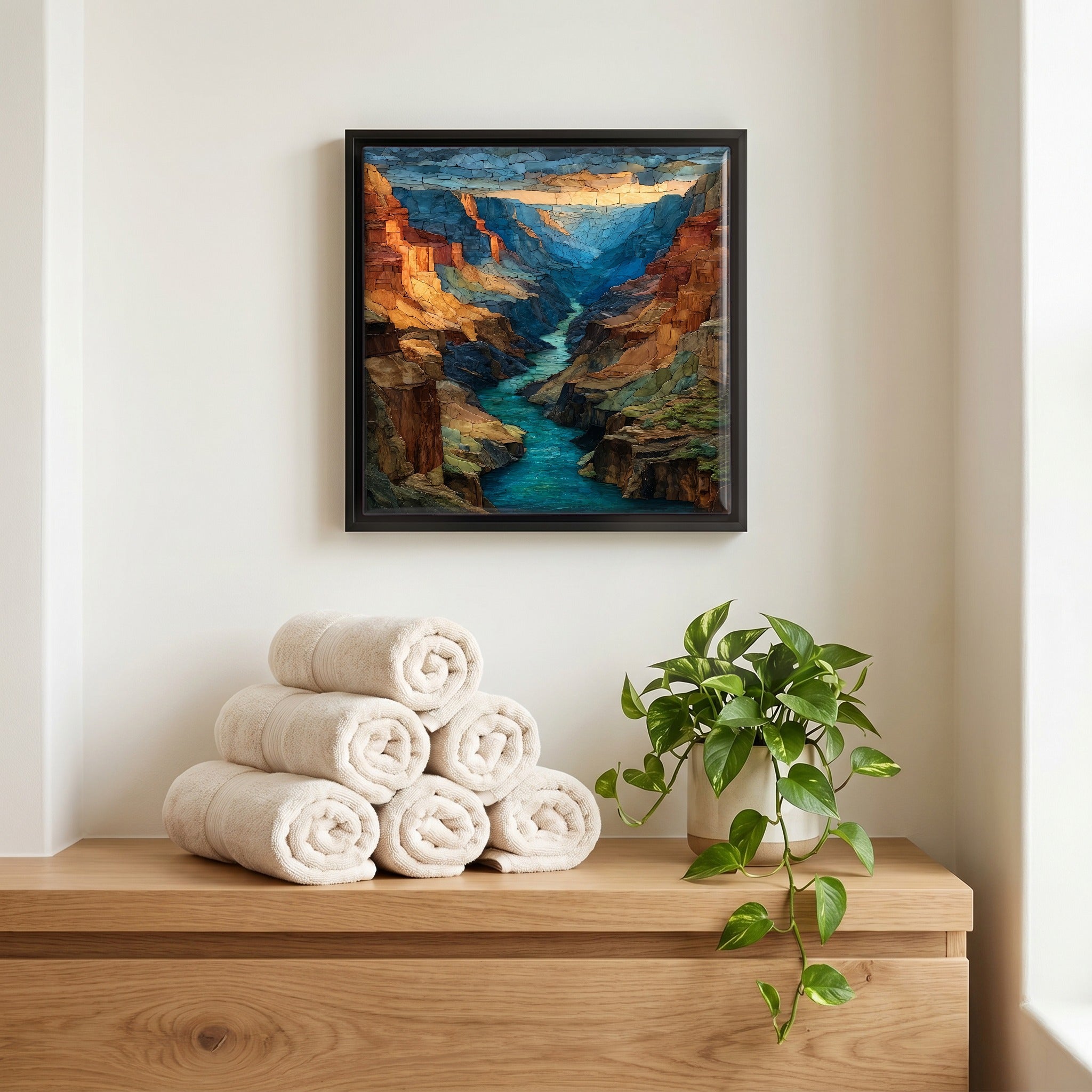 A quiet corner of the bath.