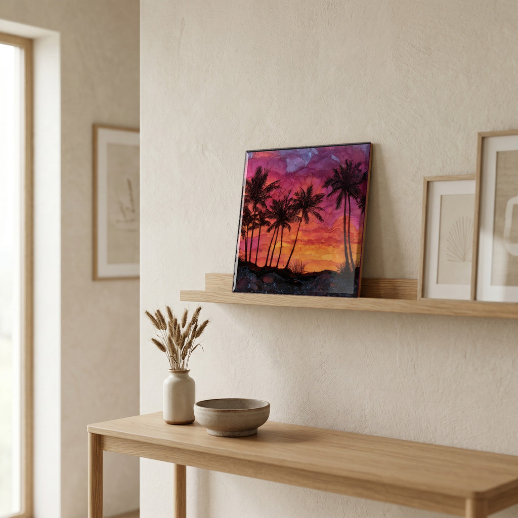 In the entryway, first thing you see.